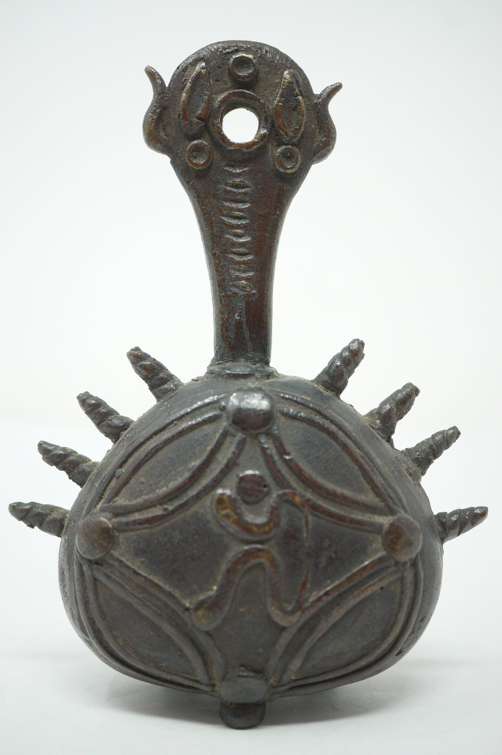 Japanische Teezeremonieglocke Antik Original Cha-Suzu aus Bronze aus Japan 0613F2