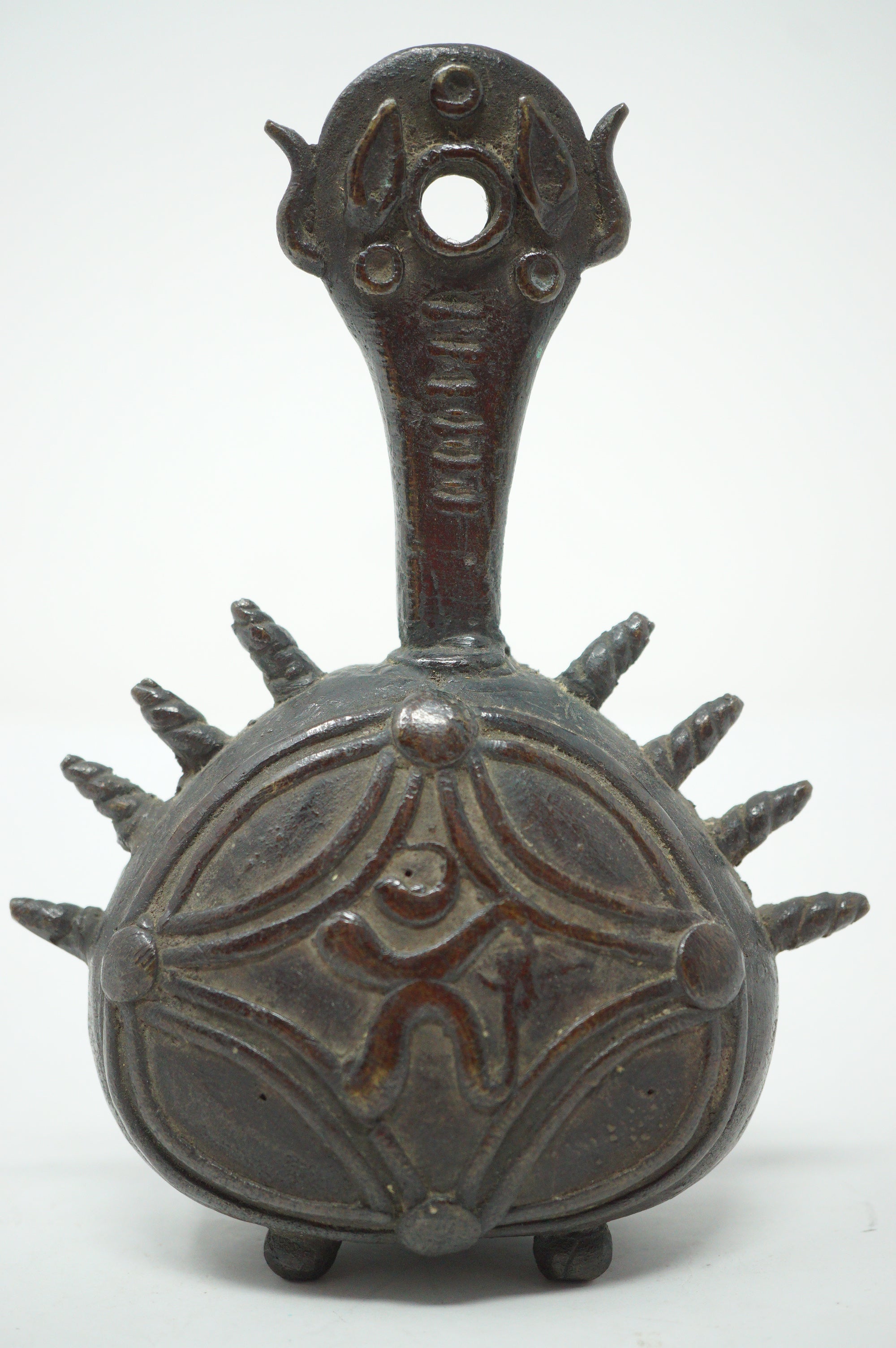 Japanische Teezeremonieglocke Antik Original Cha-Suzu aus Bronze aus Japan 0613F2