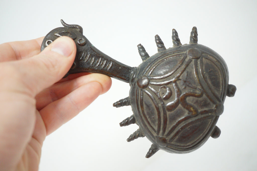 Japanische Teezeremonieglocke Antik Original Cha-Suzu aus Bronze aus Japan 0613F2