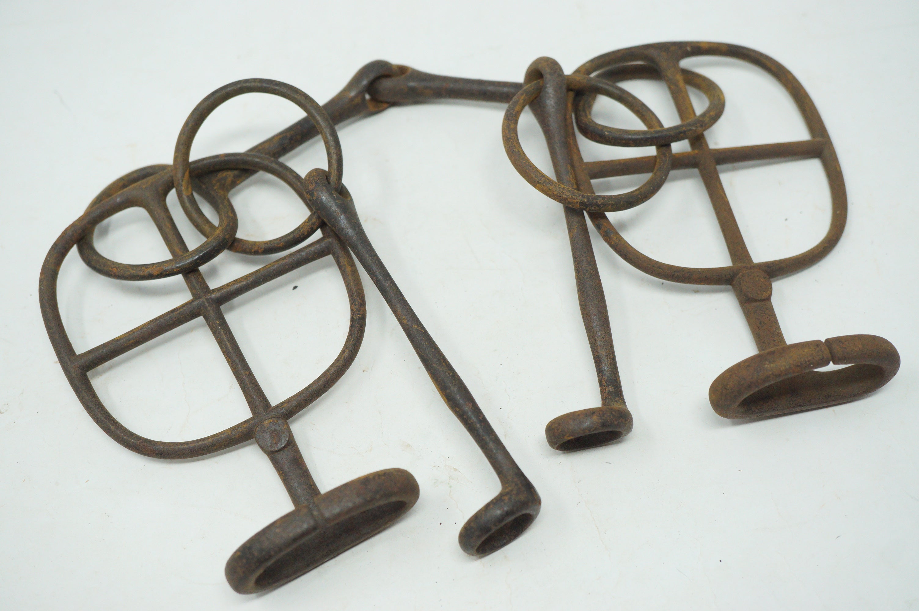 Japanese Antique Horse Harness made of Iron Signed Antique Original from Japan 0627F2