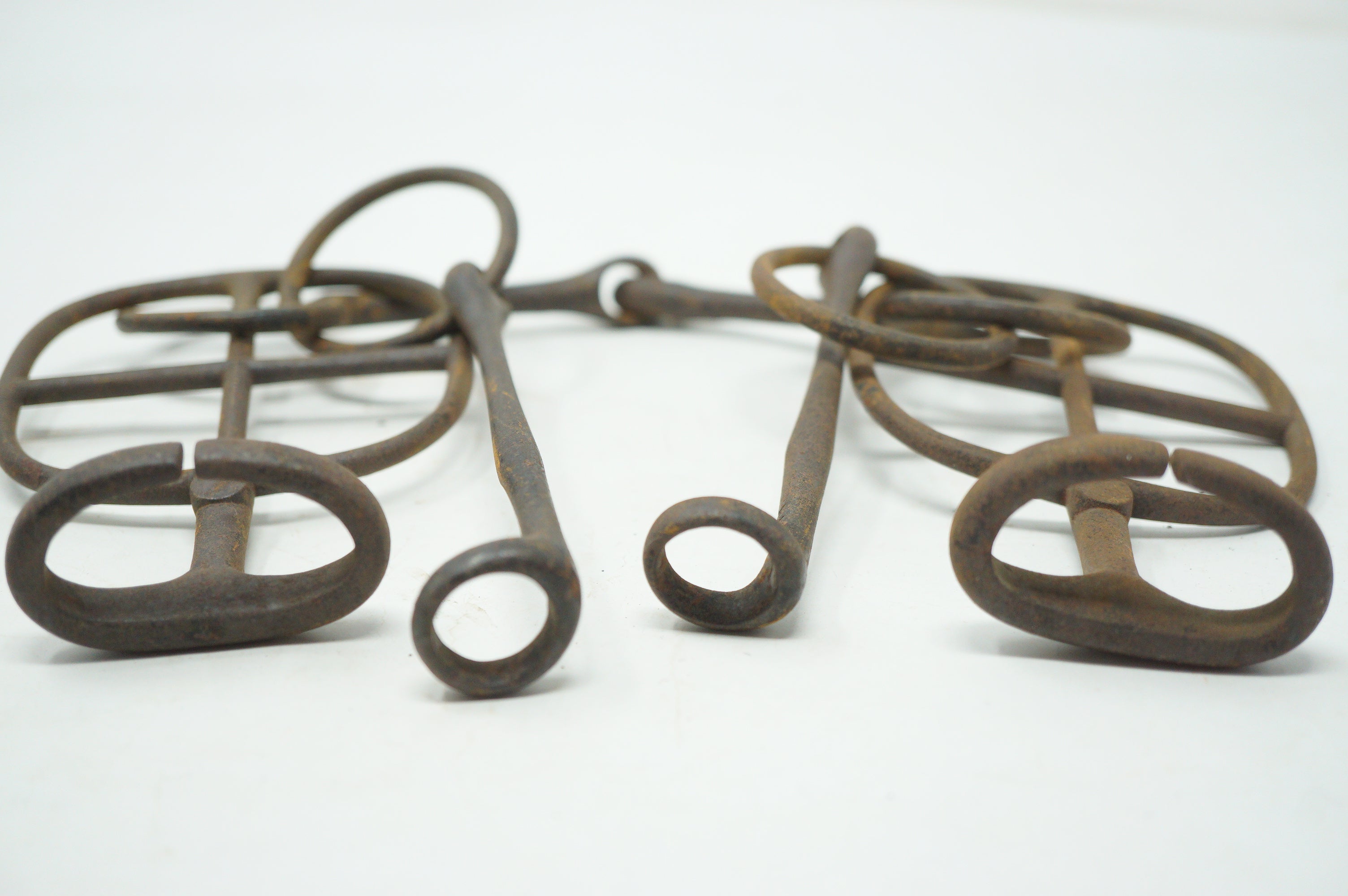 Japanese Antique Horse Harness made of Iron Signed Antique Original from Japan 0627F2