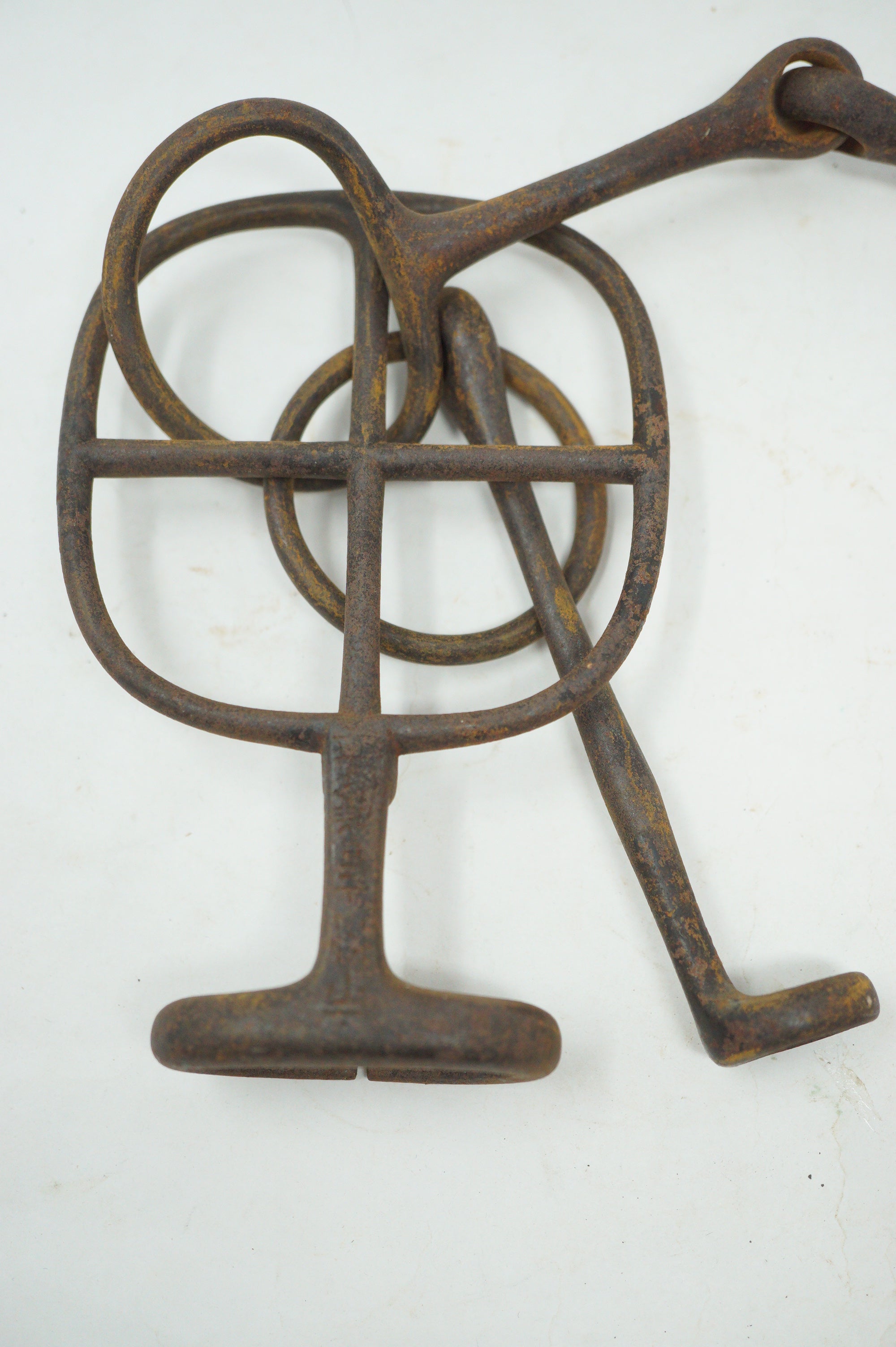 Japanese Antique Horse Harness made of Iron Signed Antique Original from Japan 0627F2