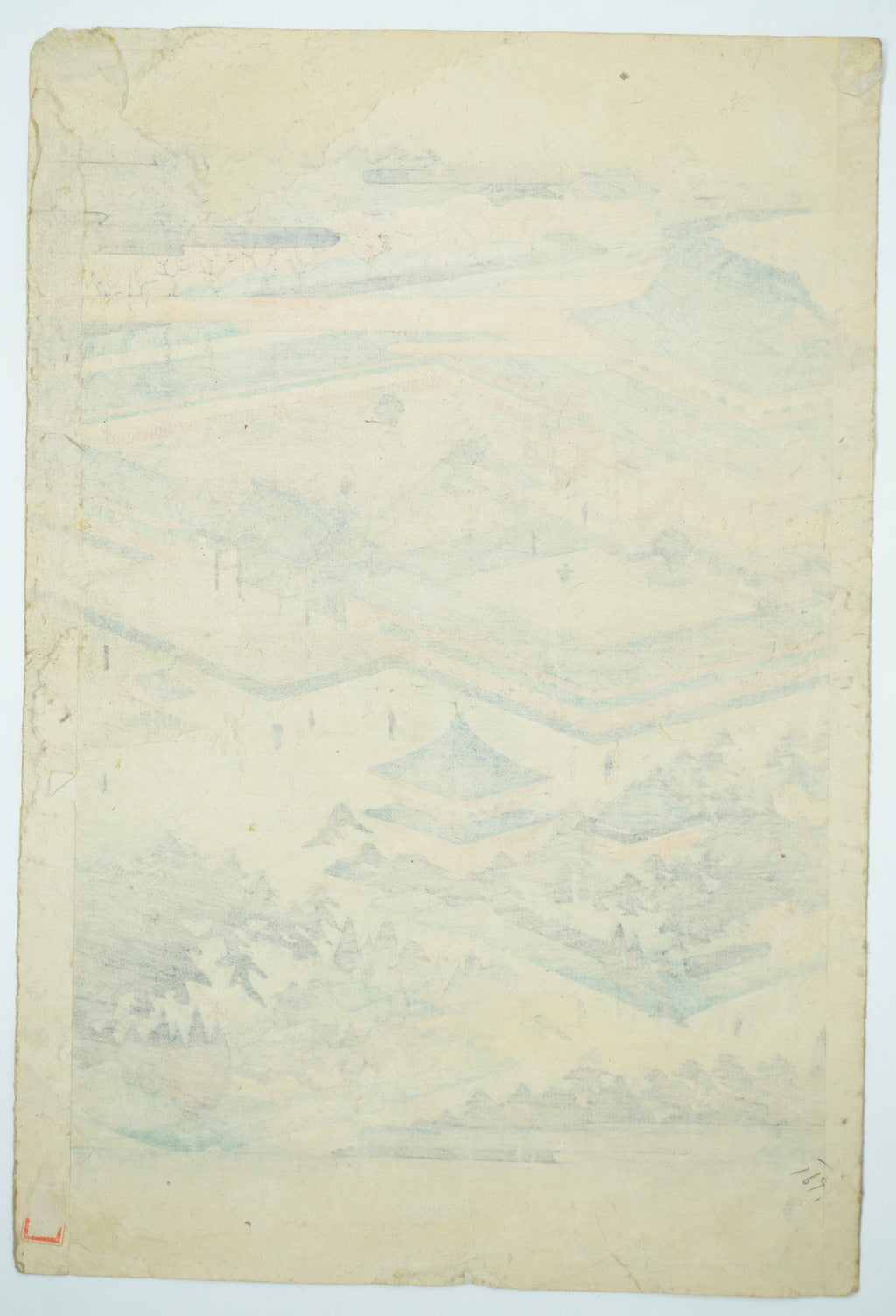 Authentic Japanese Woodblock Print Utagawa Hiroshige - View of Tōei-zan Temple in Ueno 0415G2