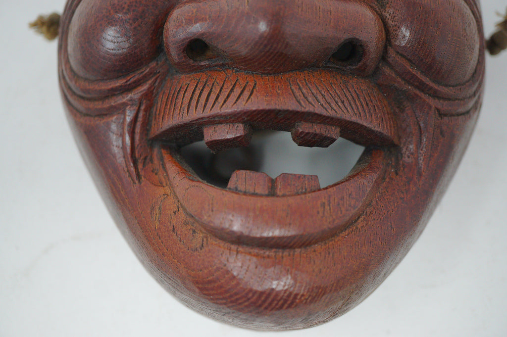 Japanese Vintage Noh-Theater Mask Laughing Man 0619D2