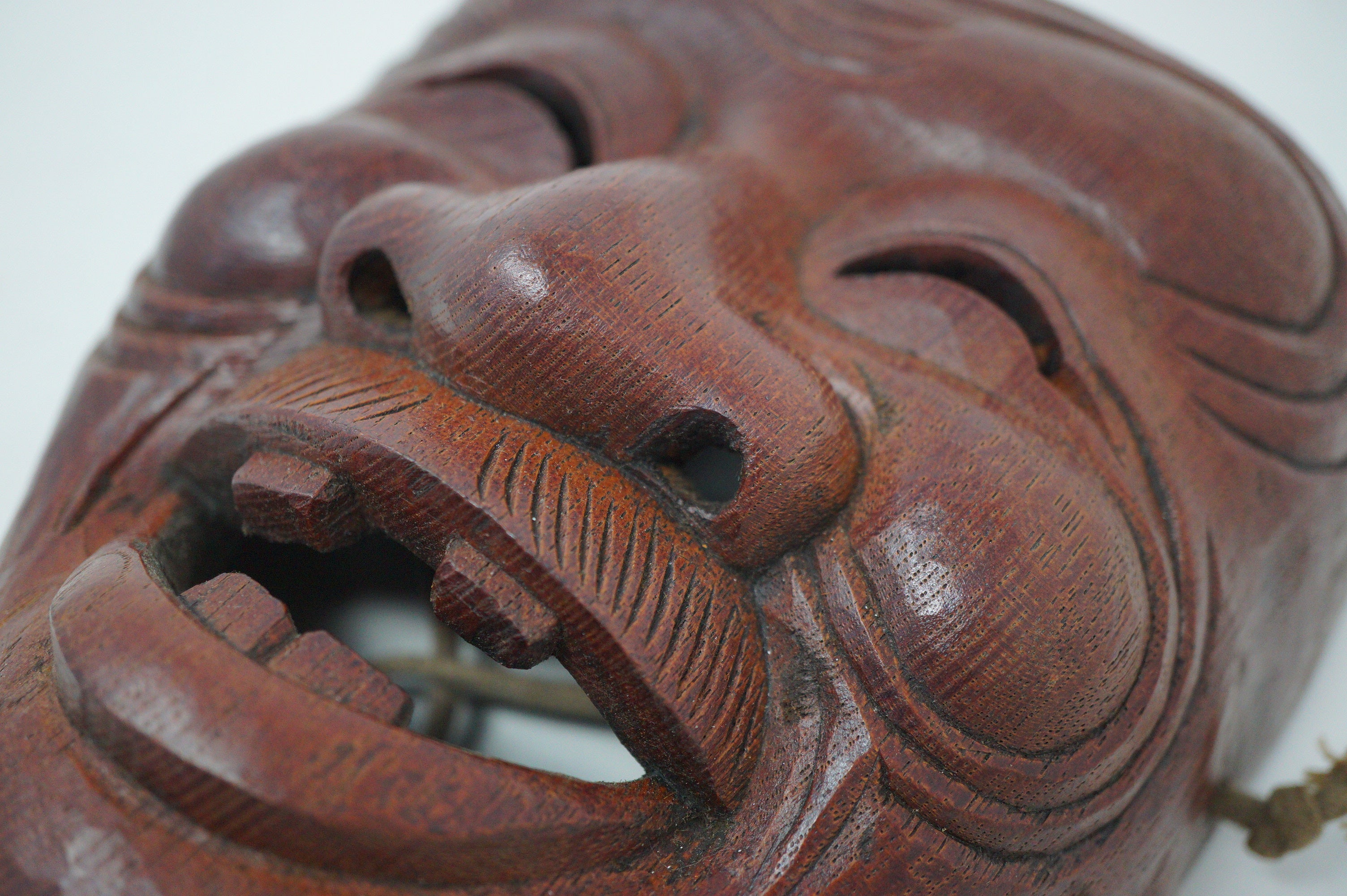 Japanese Vintage Noh-Theater Mask Laughing Man 0619D2