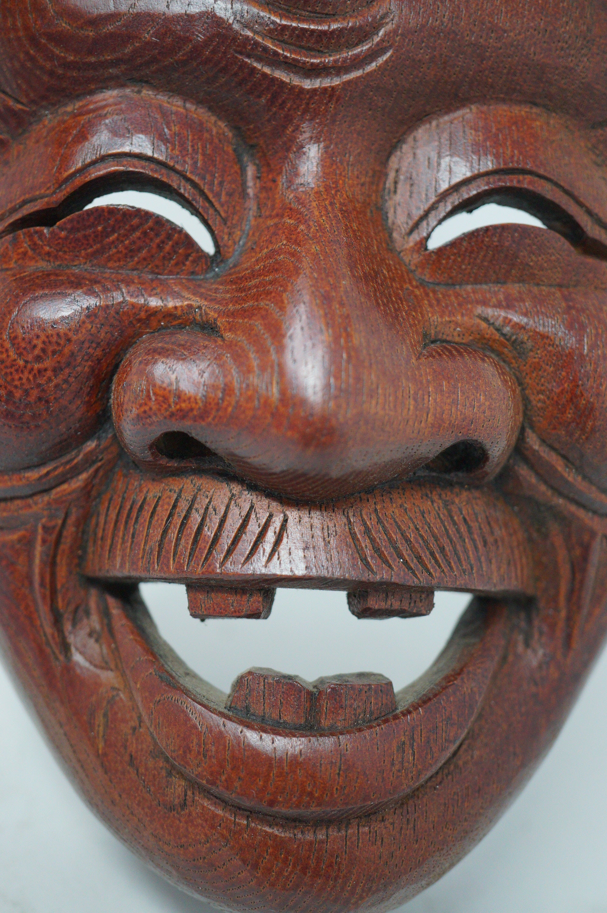 Japanese Vintage Noh-Theater Mask Laughing Man 0619D2