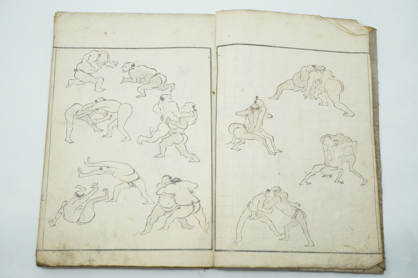 Antique Japanese Booklet -Abbreviated Drawing Styles- by Kuwagata Keisai Edo Original 1127E2