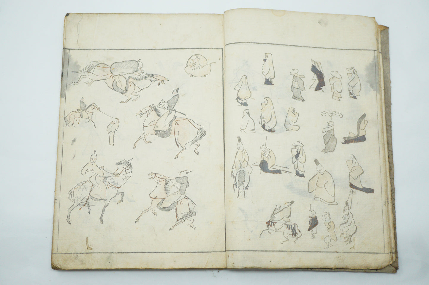 Antique Japanese Booklet -Abbreviated Drawing Styles- by Kuwagata Keisai Edo Original 1127E2