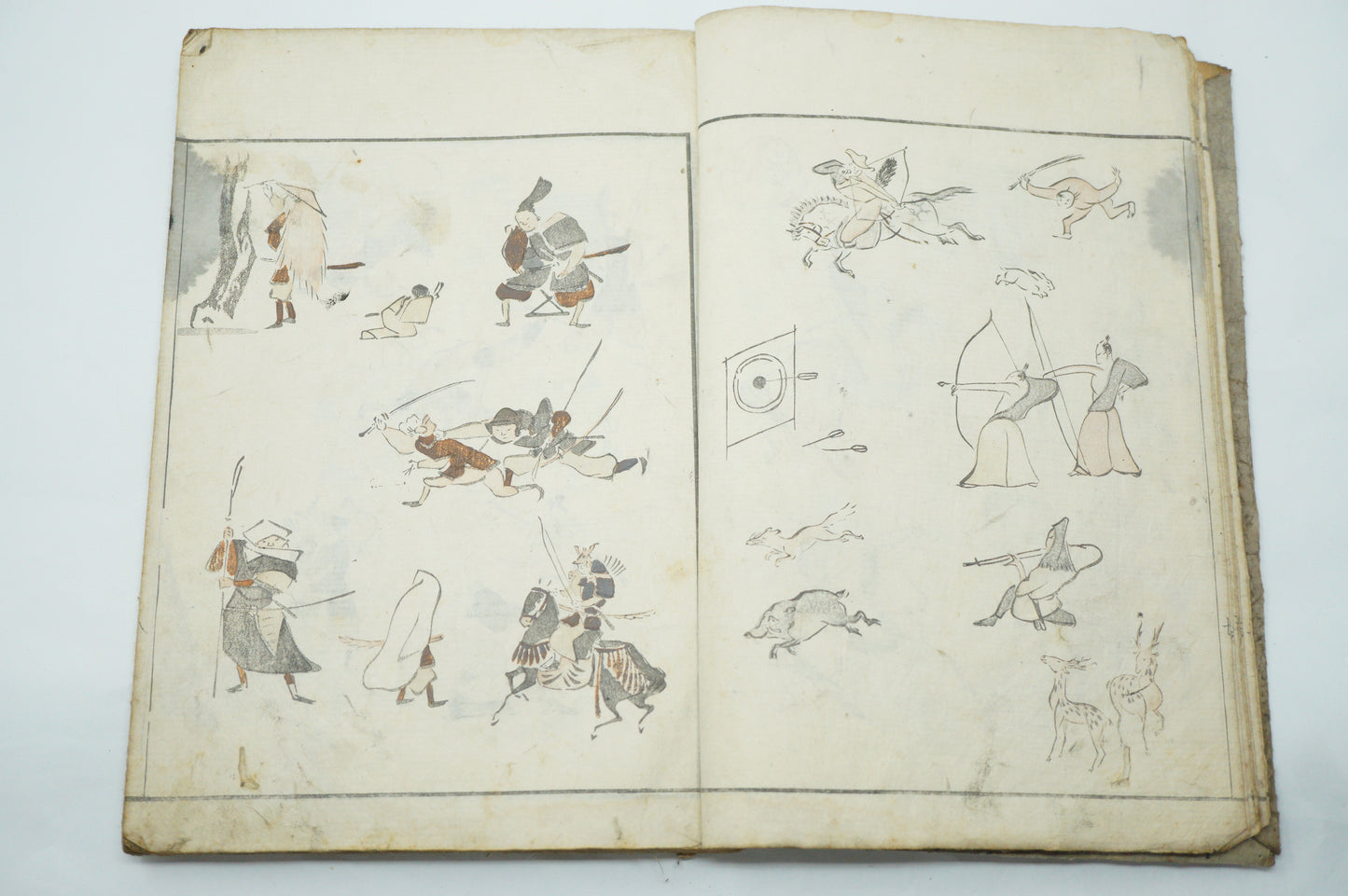 Antique Japanese Booklet -Abbreviated Drawing Styles- by Kuwagata Keisai Edo Original 1127E2