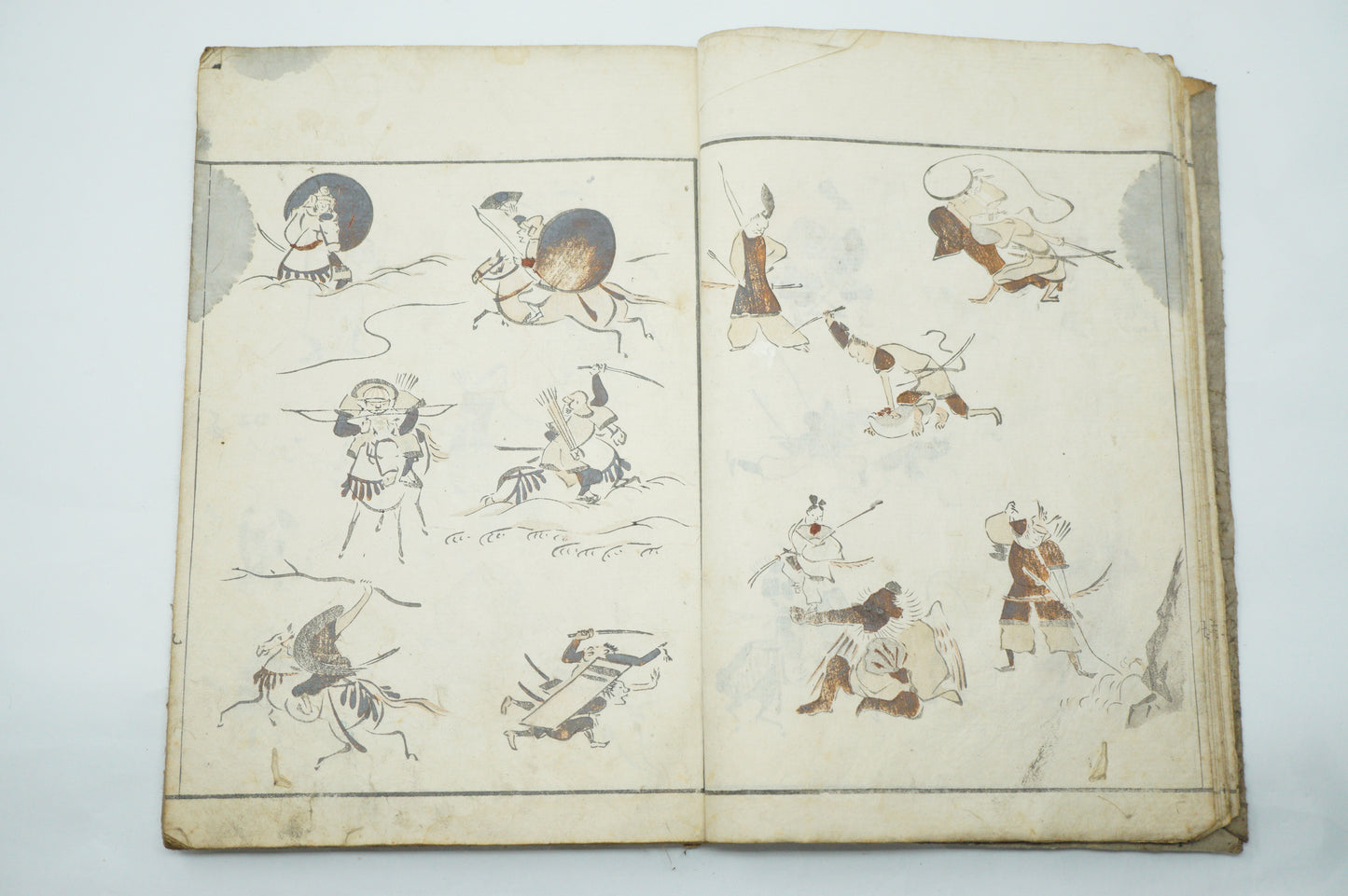 Antique Japanese Booklet -Abbreviated Drawing Styles- by Kuwagata Keisai Edo Original 1127E2