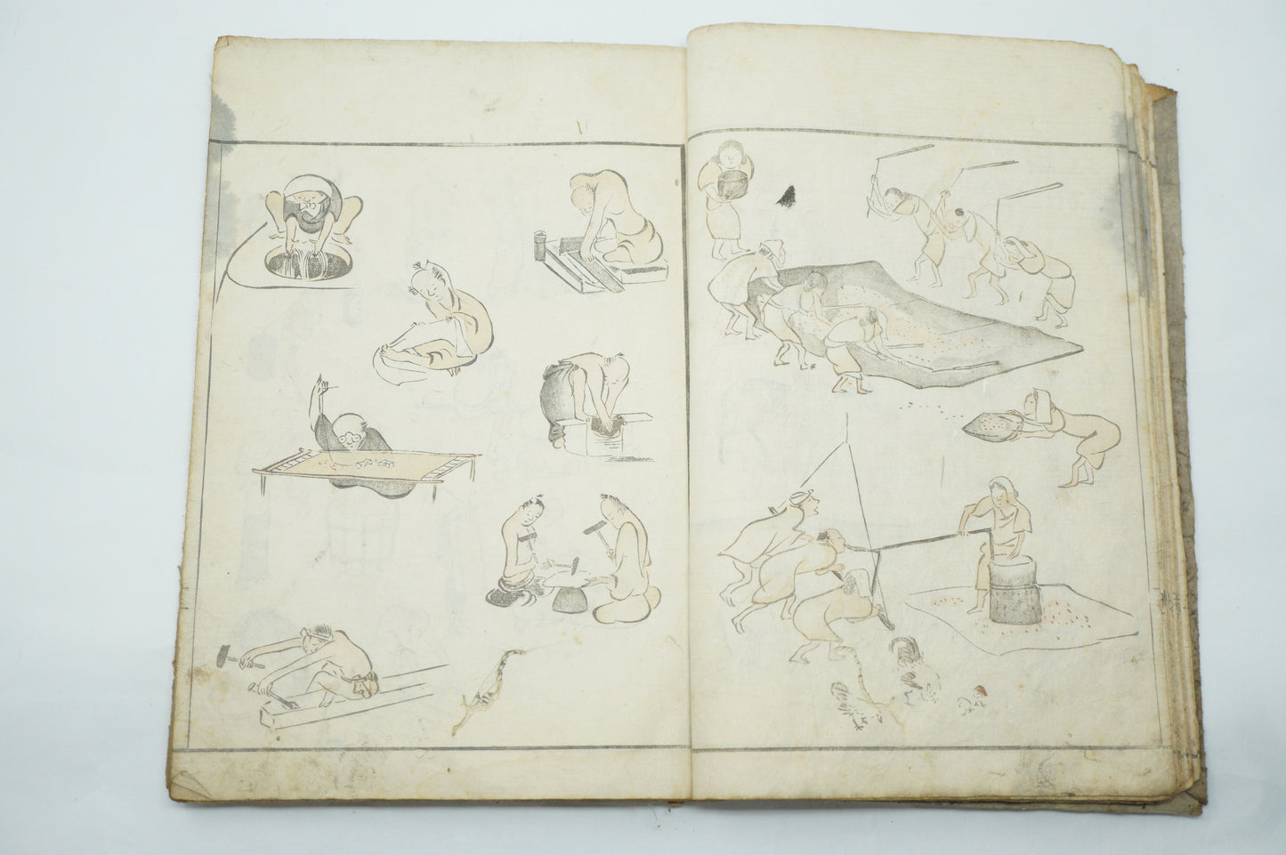 Antique Japanese Booklet -Abbreviated Drawing Styles- by Kuwagata Keisai Edo Original 1127E2