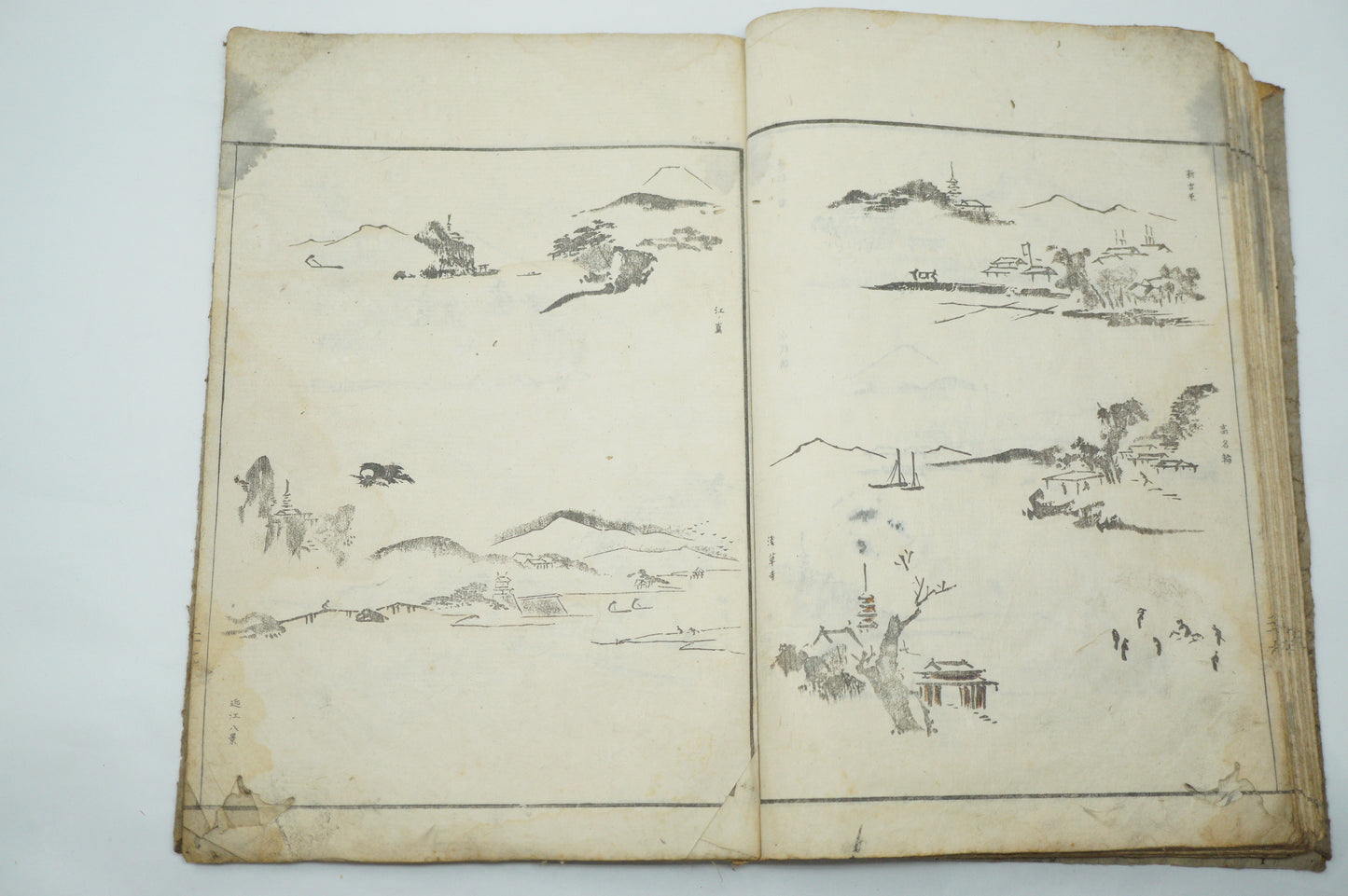 Antique Japanese Booklet -Abbreviated Drawing Styles- by Kuwagata Keisai Edo Original 1127E2