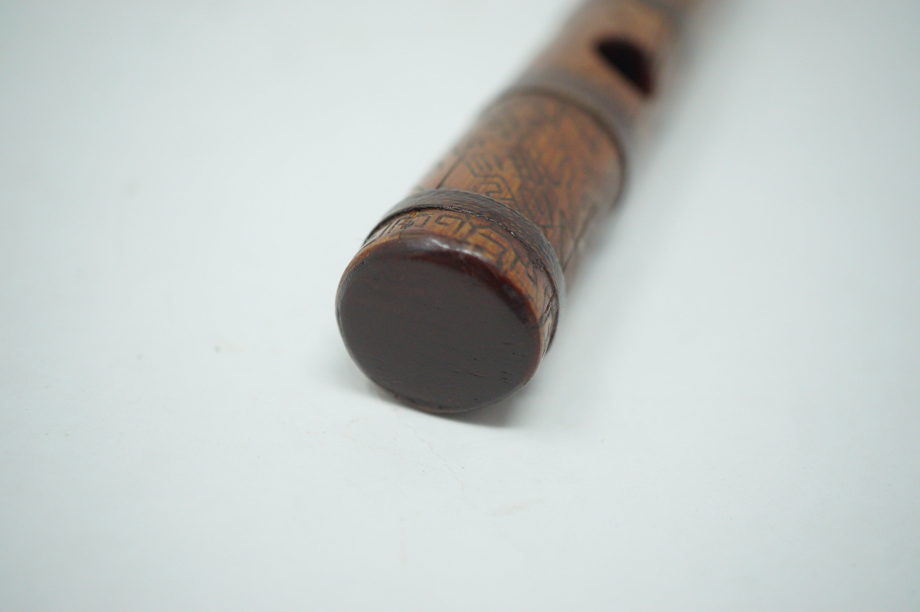 Antique Japanese Shinobue Bamboo Flute - Hand-Carved Traditional Transverse Flute 0422G2
