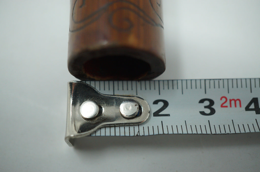 Antique Japanese Shinobue Bamboo Flute - Hand-Carved Traditional Transverse Flute 0422G2