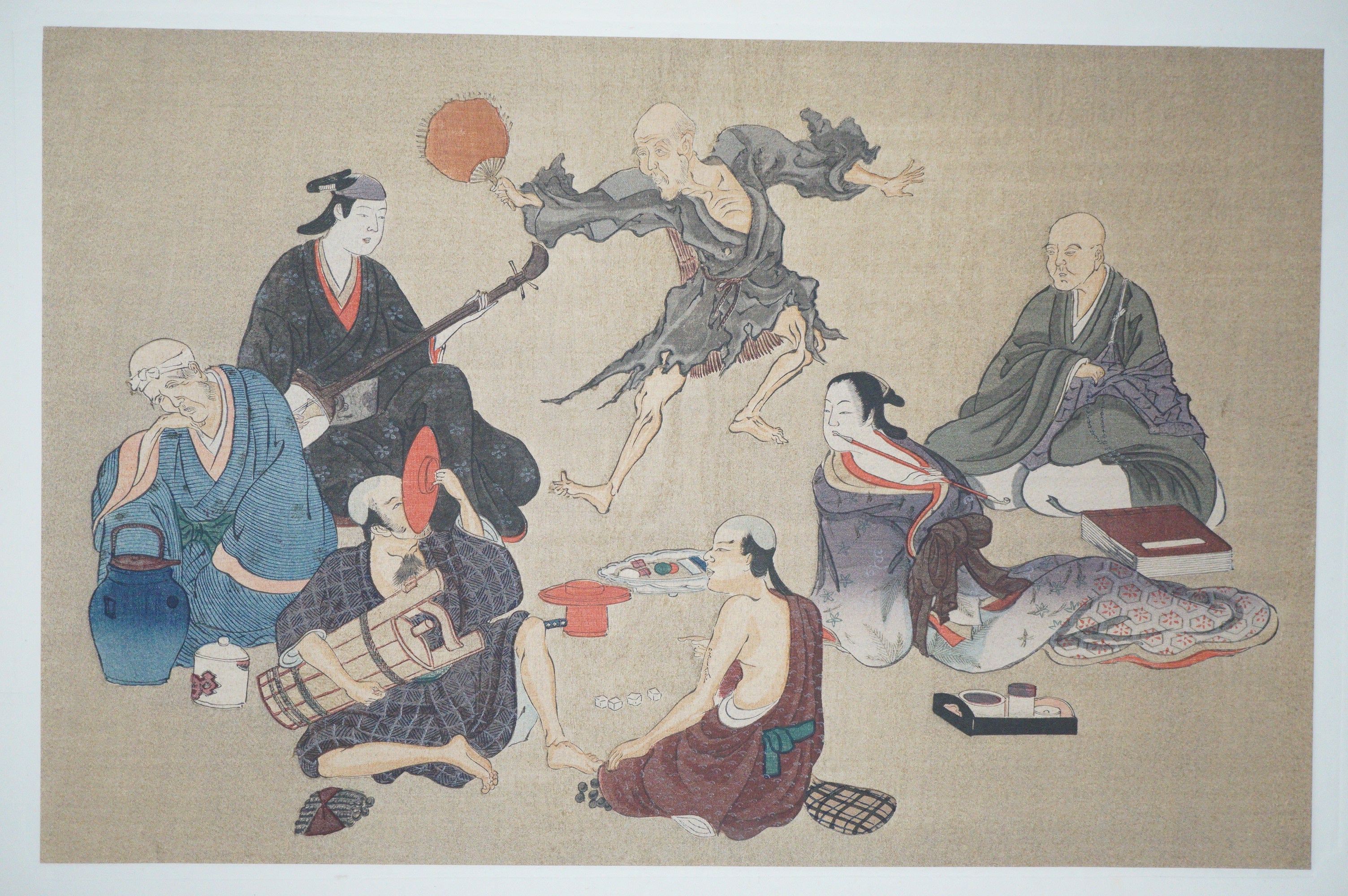 Japanese Quality Woodblock Print Recarved Edition by Iwasa Matabei 1026D30