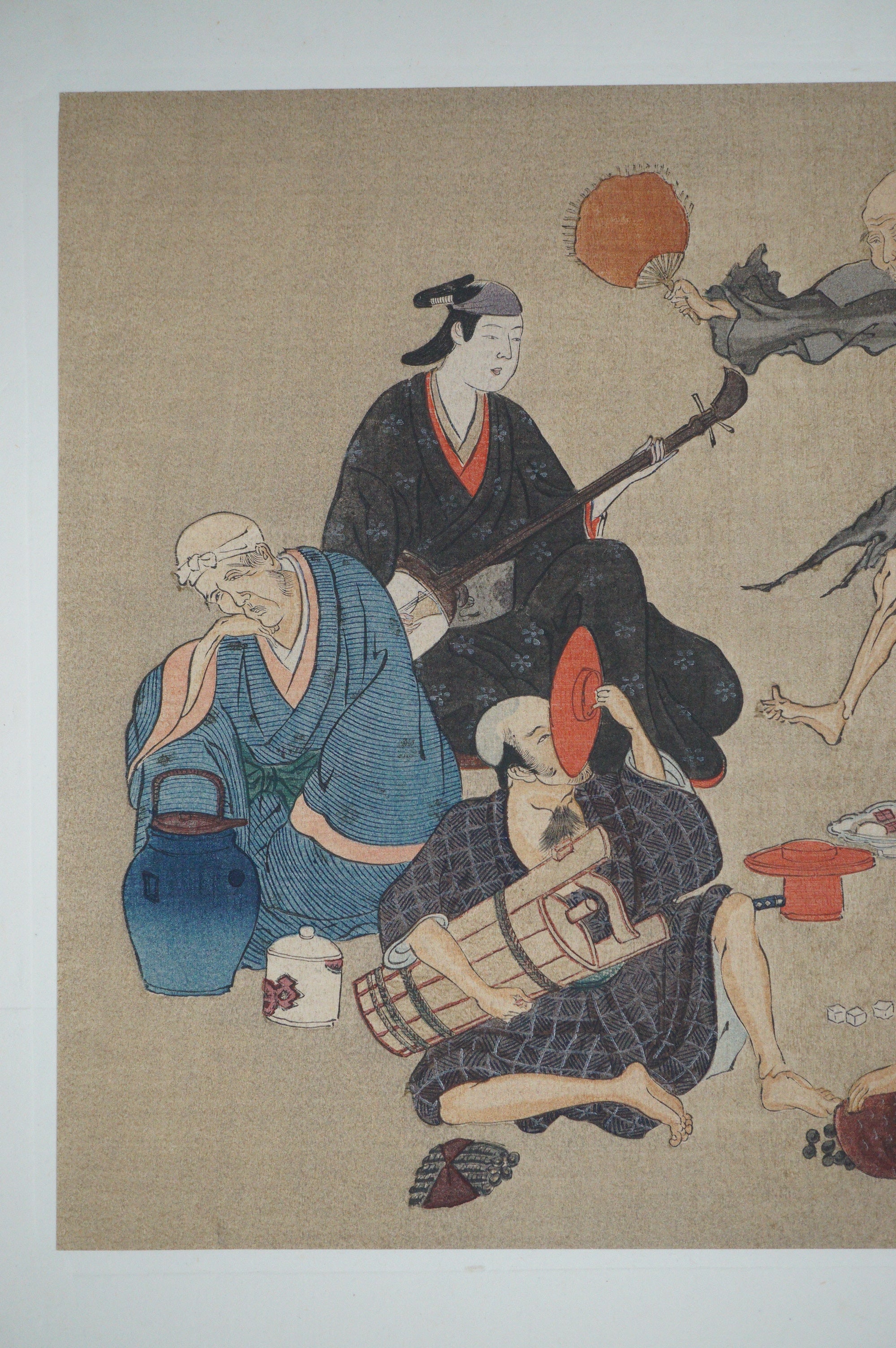 Japanese Quality Woodblock Print Recarved Edition by Iwasa Matabei 1026D30