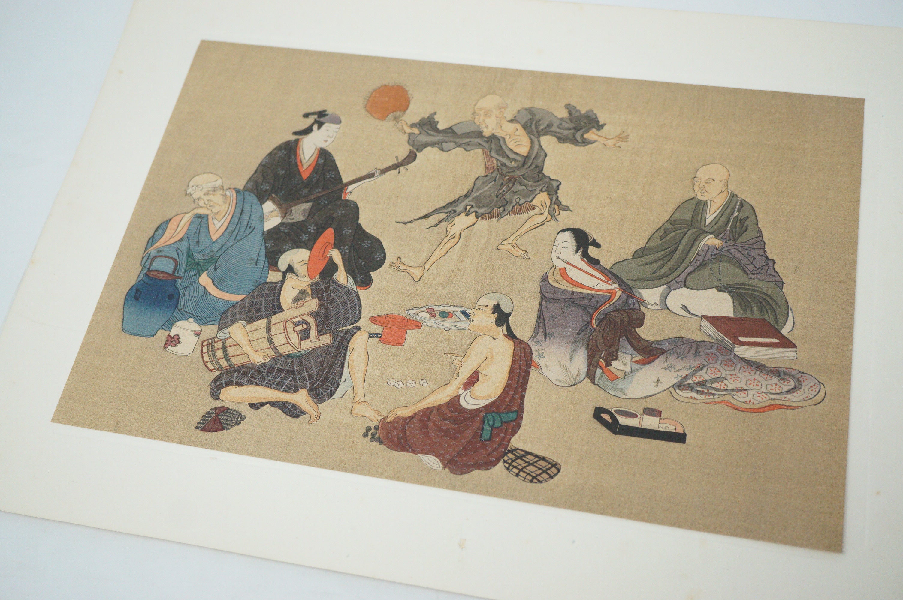 Japanese Quality Woodblock Print Recarved Edition by Iwasa Matabei 1026D30
