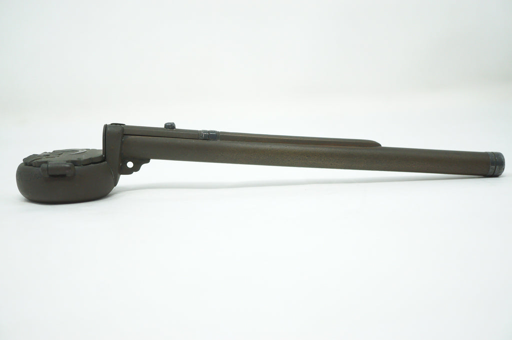 Japanischer Yatate-Tintenbehälter inkl. Messer mit wunderschönem Mondblumen-Design und Signatur aus Japan 1214D30 