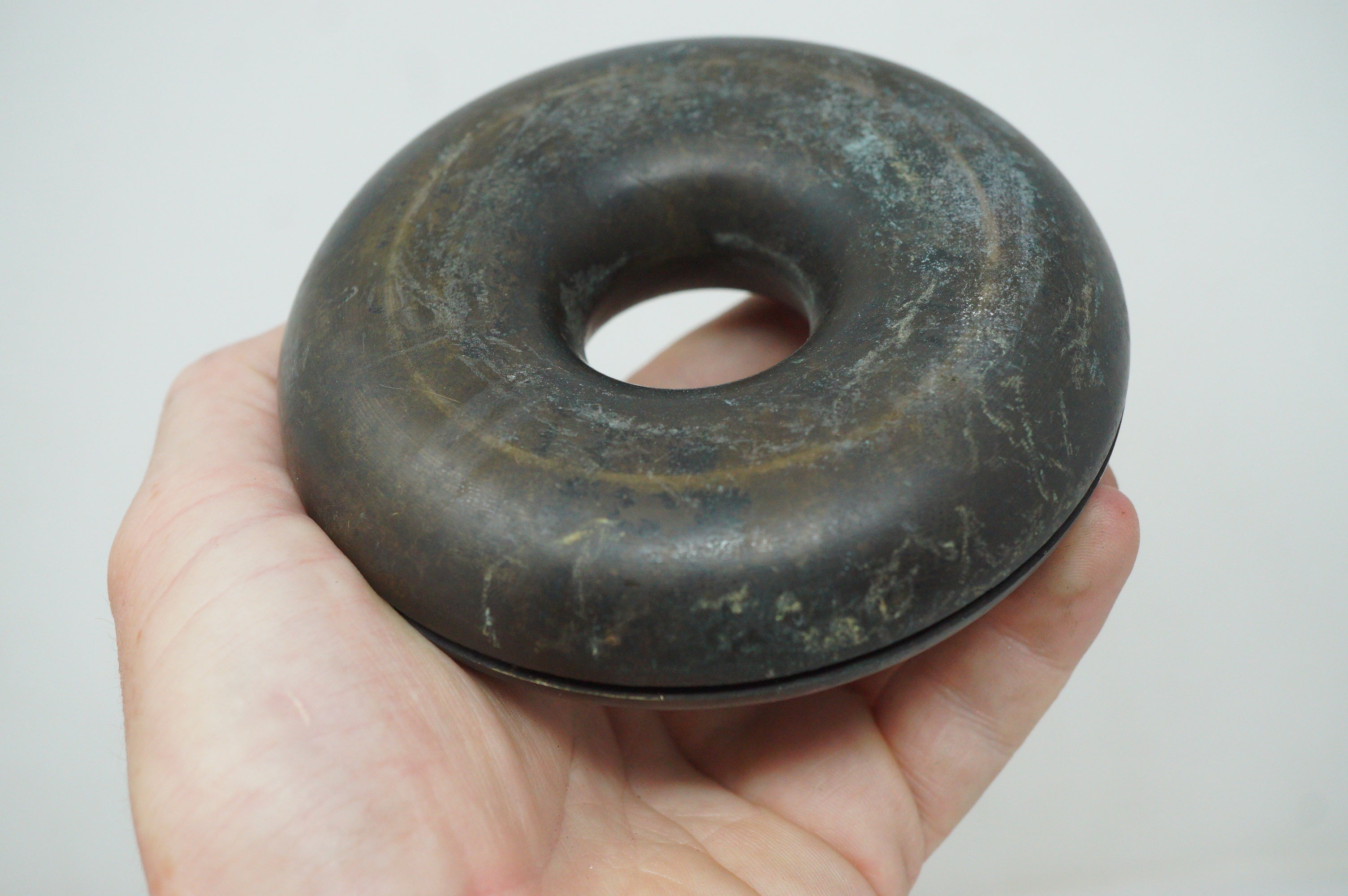 Japanese Edo Era Bronze Harness Bell 600g Large Antique Original from Japan 0601G34