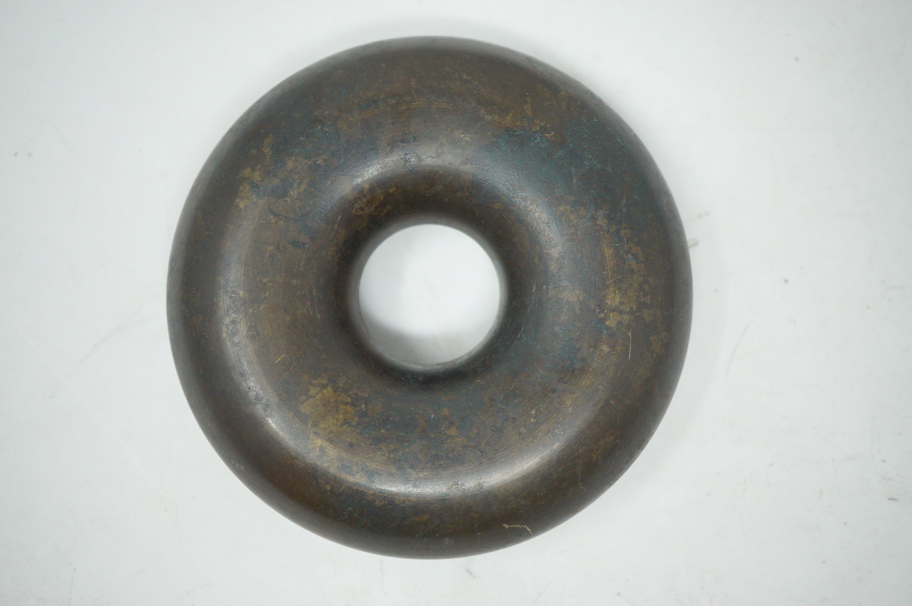 Japanese Edo Era Bronze Harness Bell 600g Large Antique Original from Japan 0601G34