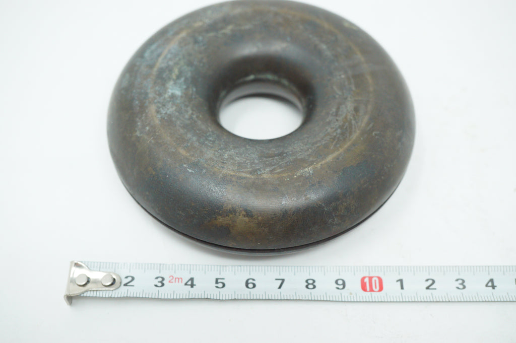 Japanese Edo Era Bronze Harness Bell 600g Large Antique Original from Japan 0601G34