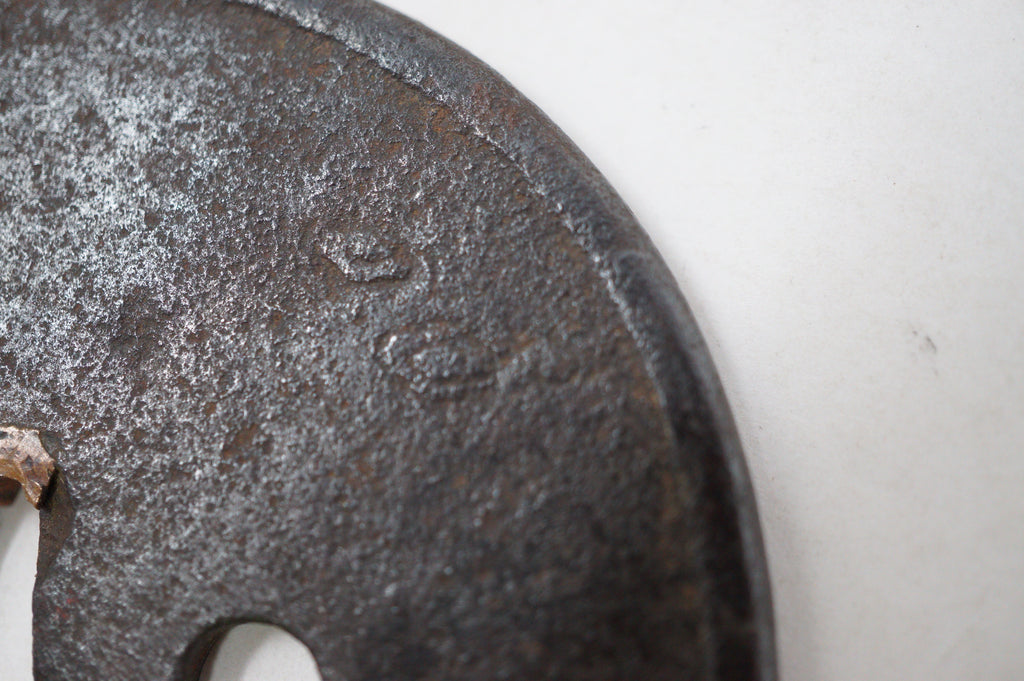 Japanese Tsuba Katana Sword Guard Edo Original Iron Tsuba in Box from Japan 0530E3