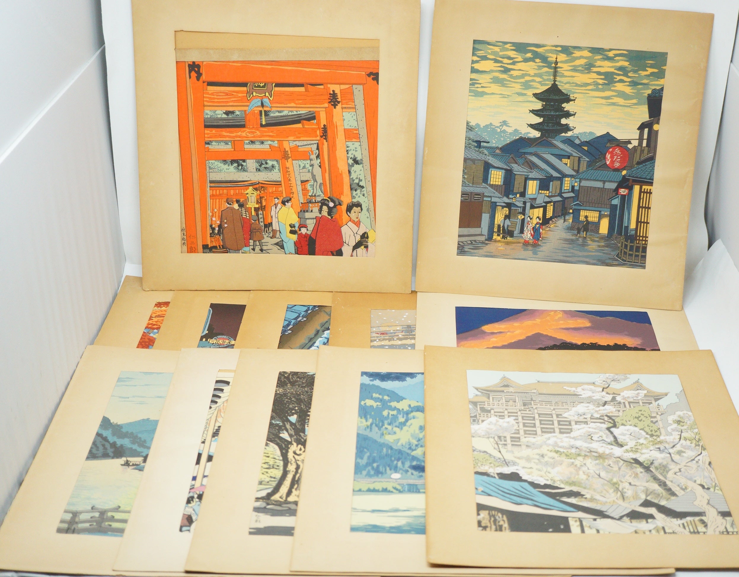 Japanese Woodblock Print Collection 12 Original Kyoto Shin-Hanga by Nisaburo Ito 0922F3