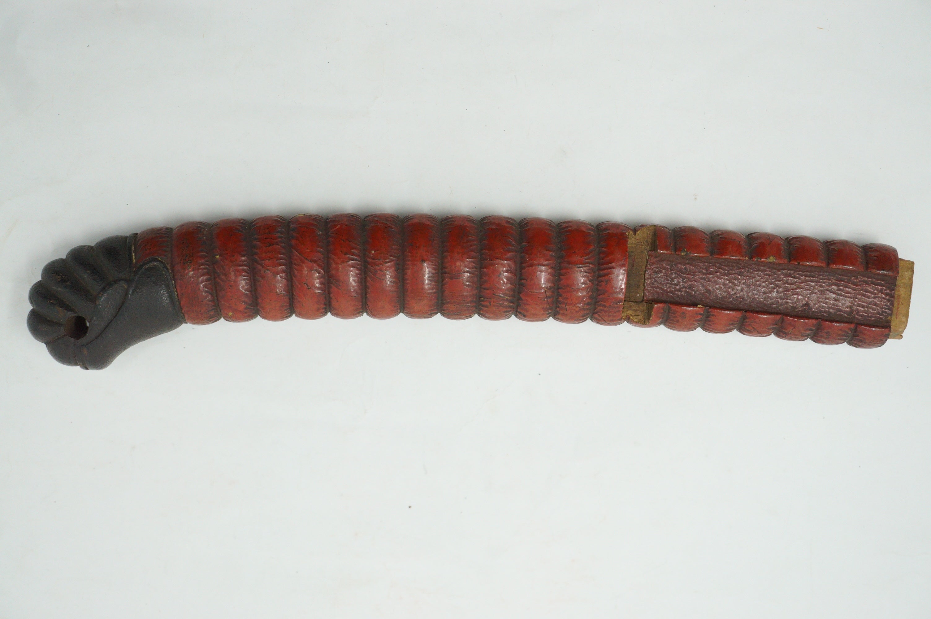 Japanische antike Dolchscheide Saya Antikholz Original aus Japan 0212F3