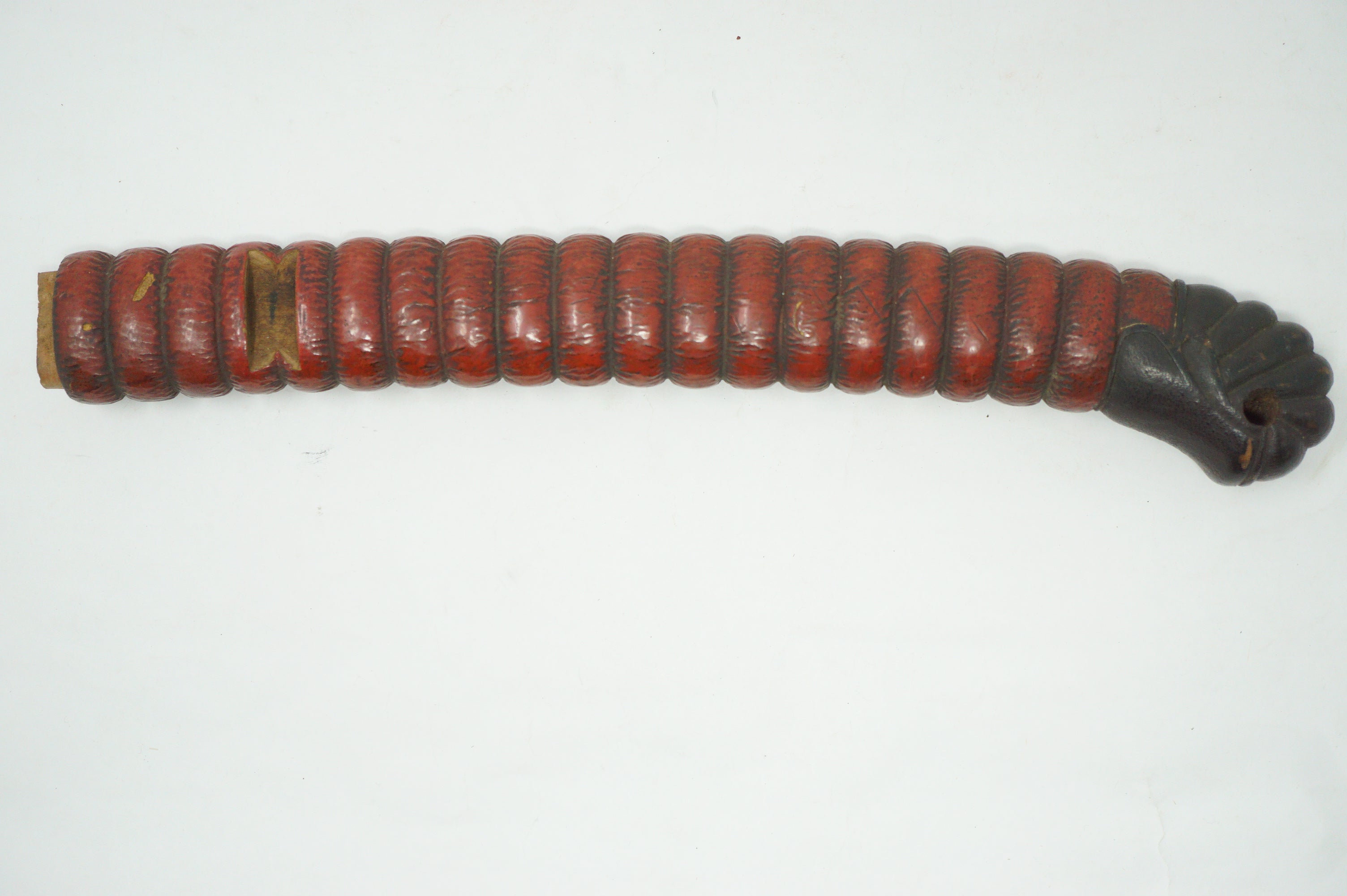 Japanische antike Dolchscheide Saya Antikholz Original aus Japan 0212F3