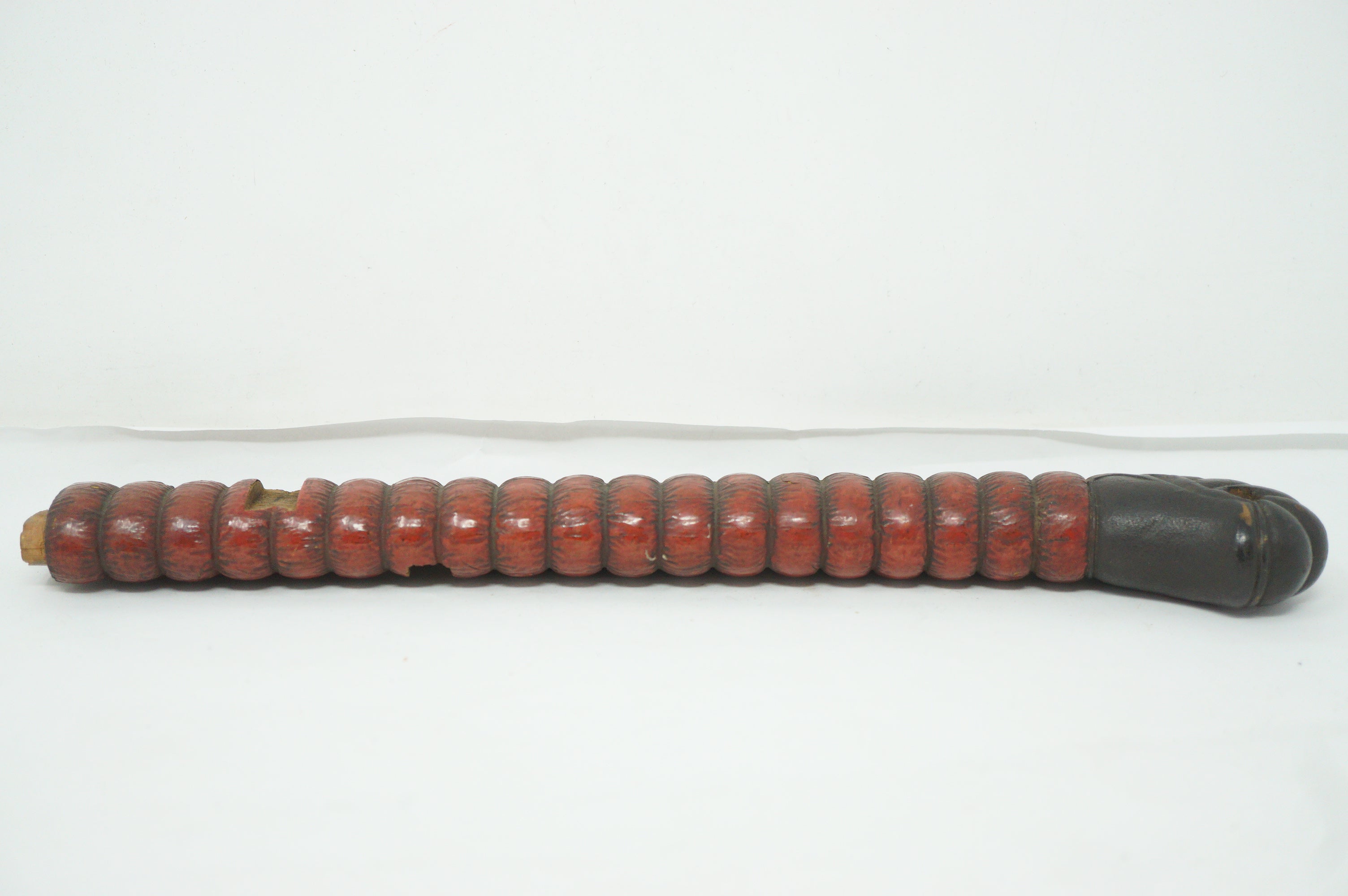 Japanische antike Dolchscheide Saya Antikholz Original aus Japan 0212F3