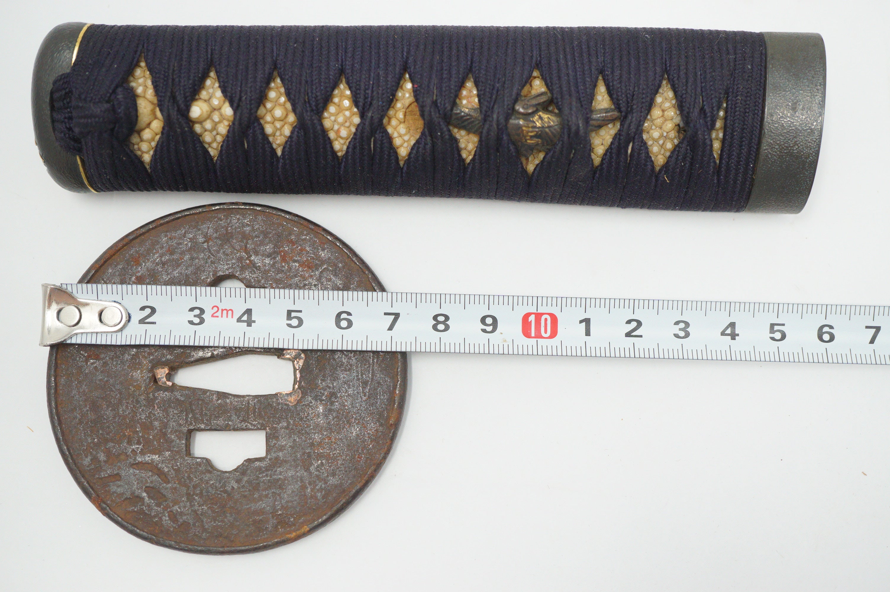 Japanese Edo Wakizashi Sword with wooden Blade & Gold Lacquered Elements 0921D3