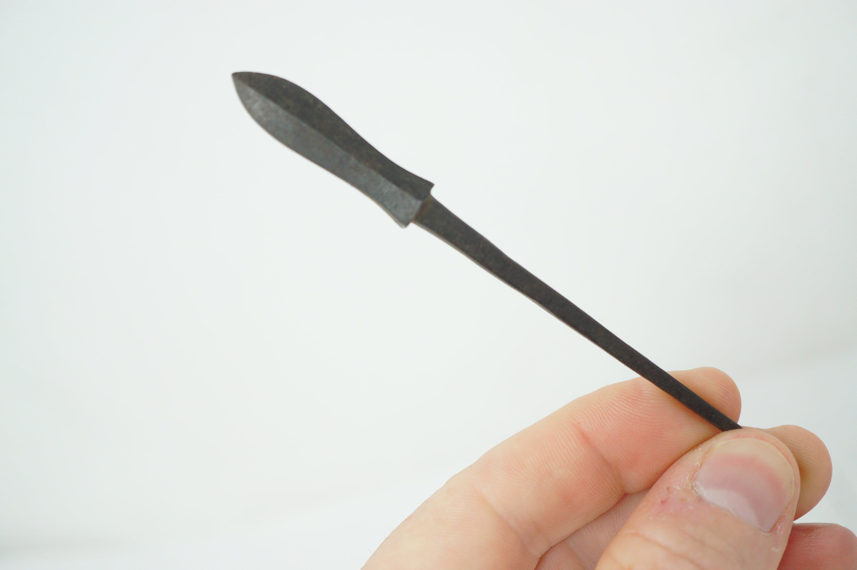 Japanische Pfeilspitze Antik Original aus Eisen geschmiedet aus Japan 0425F2