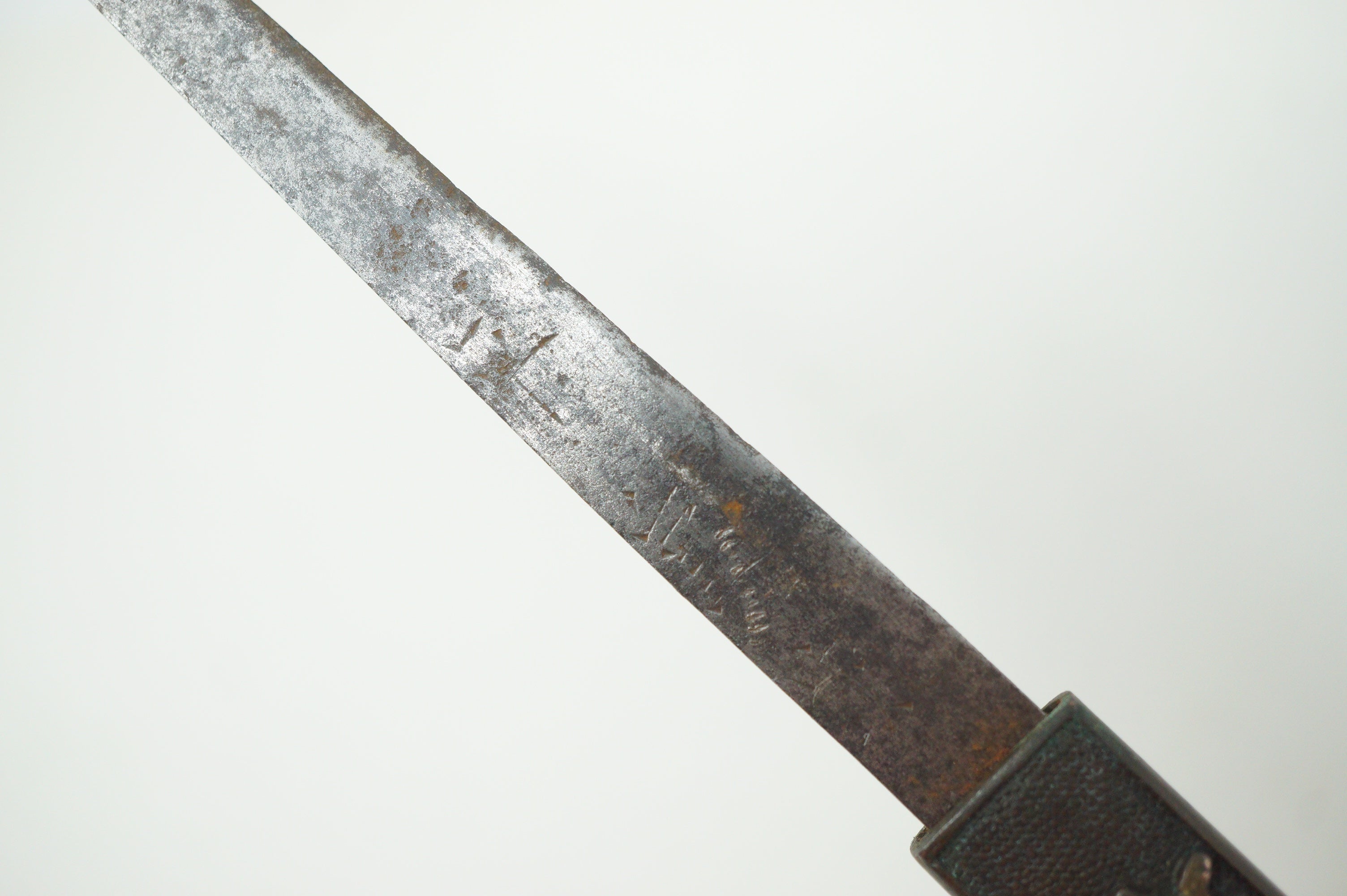 Japanese Kozuka Knife Signed Iron Blade & Horse Design Handle Antique from Japan 1226F3