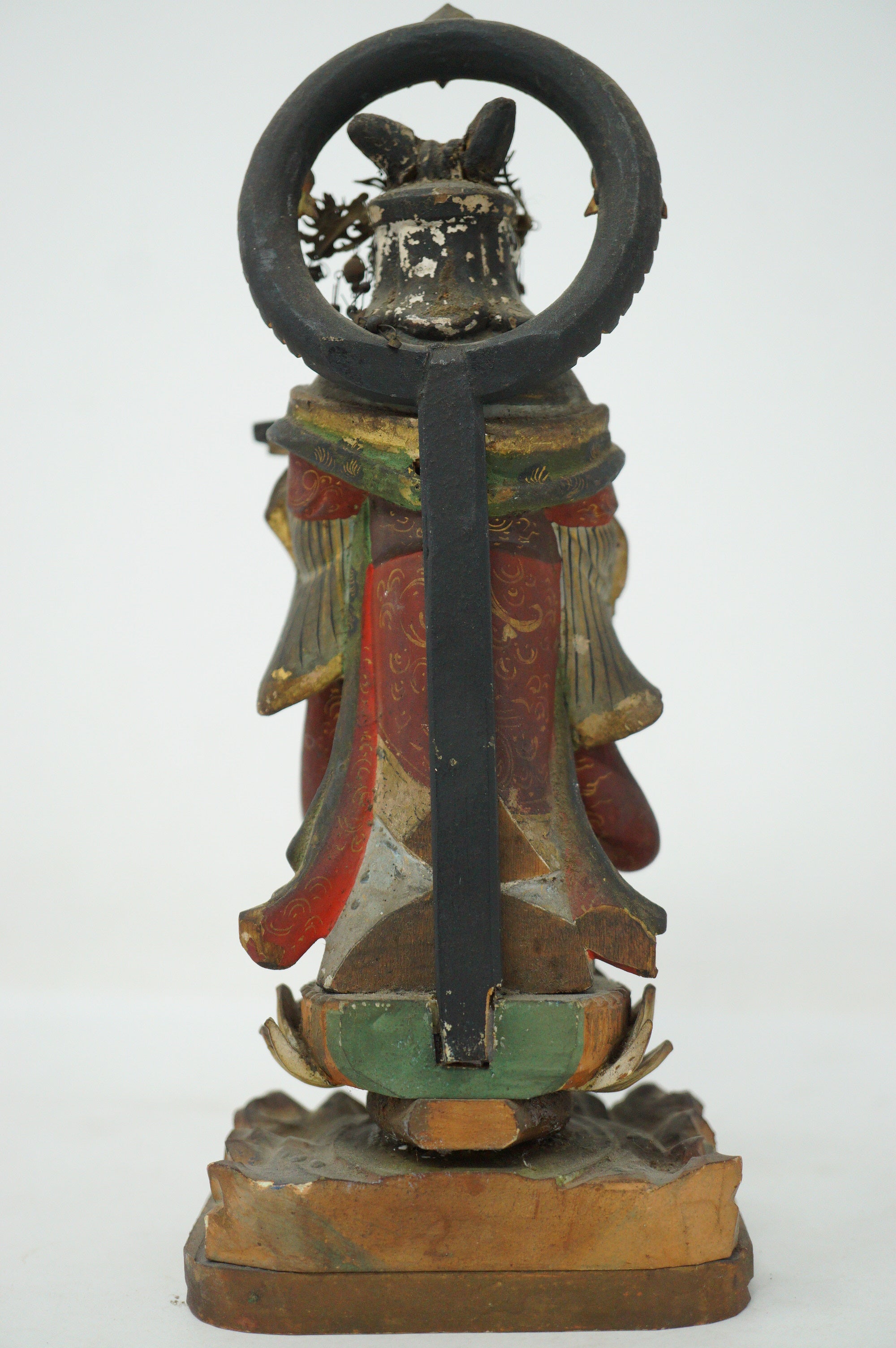 Japanische Bodhisattva-Figur aus Holz, Antik &amp; Original, Heiliger Buddha aus Japan 0322E3