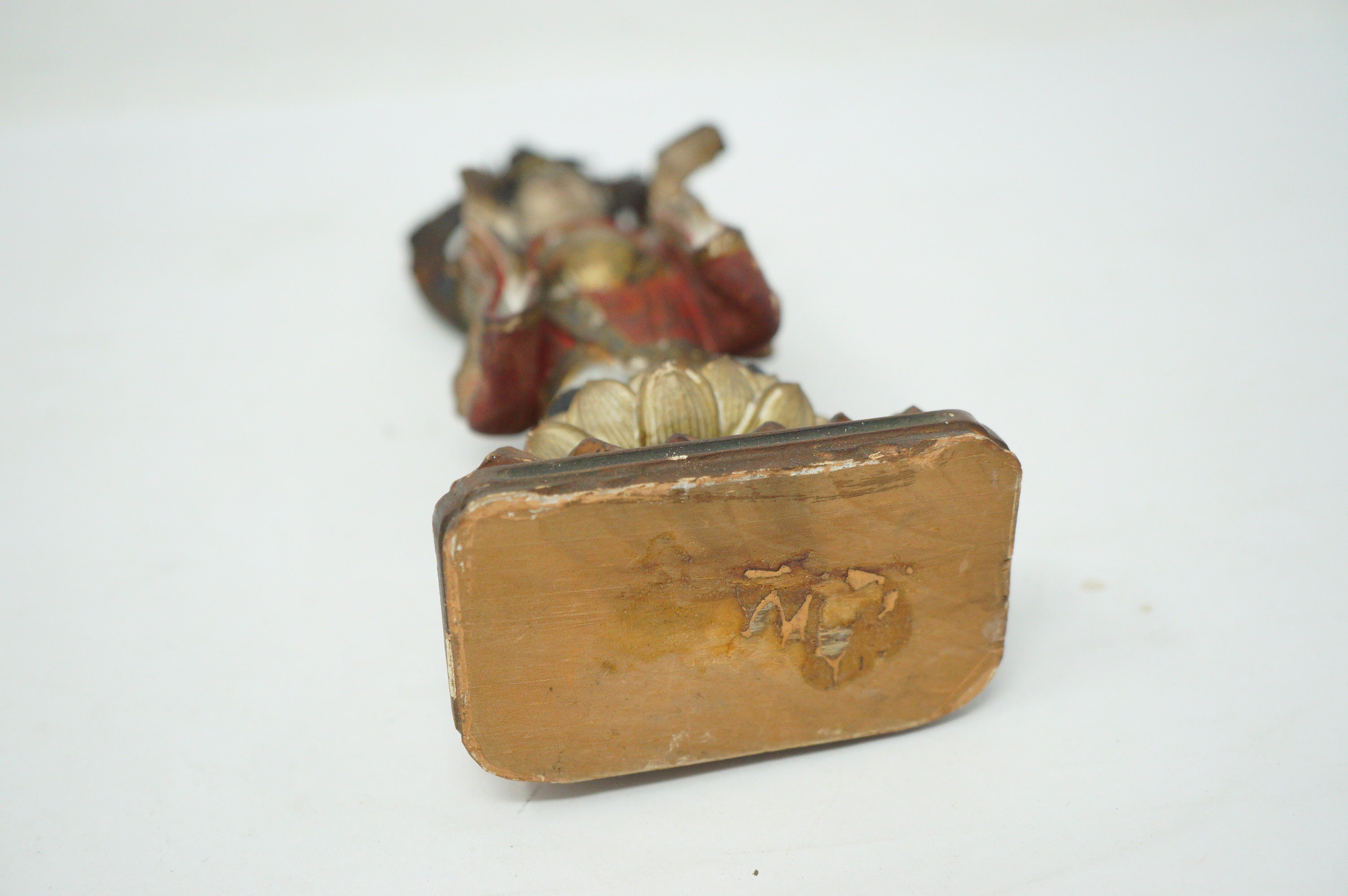 Japanische Bodhisattva-Figur aus Holz, Antik &amp; Original, Heiliger Buddha aus Japan 0322E3
