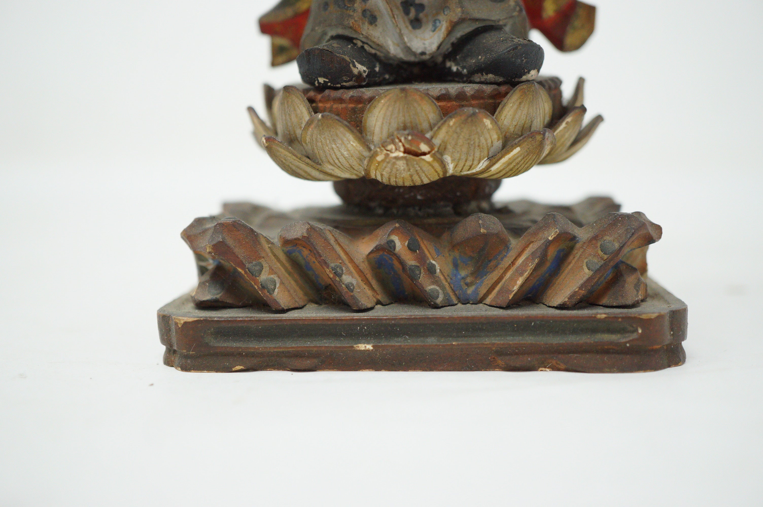 Japanische Bodhisattva-Figur aus Holz, Antik &amp; Original, Heiliger Buddha aus Japan 0322E3