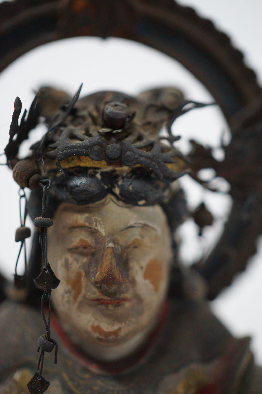 Japanische Bodhisattva-Figur aus Holz, Antik &amp; Original, Heiliger Buddha aus Japan 0322E3