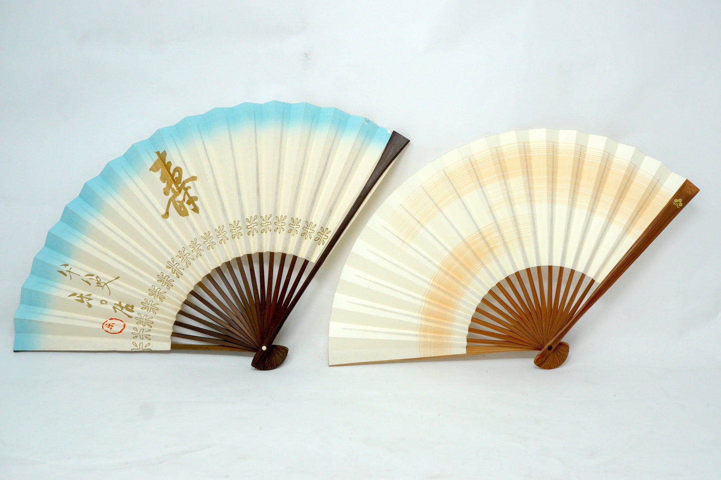 Japanische Sensu Faltfächer-Kollektion x10 Vintage Original 扇子 aus Japan 1127D3
