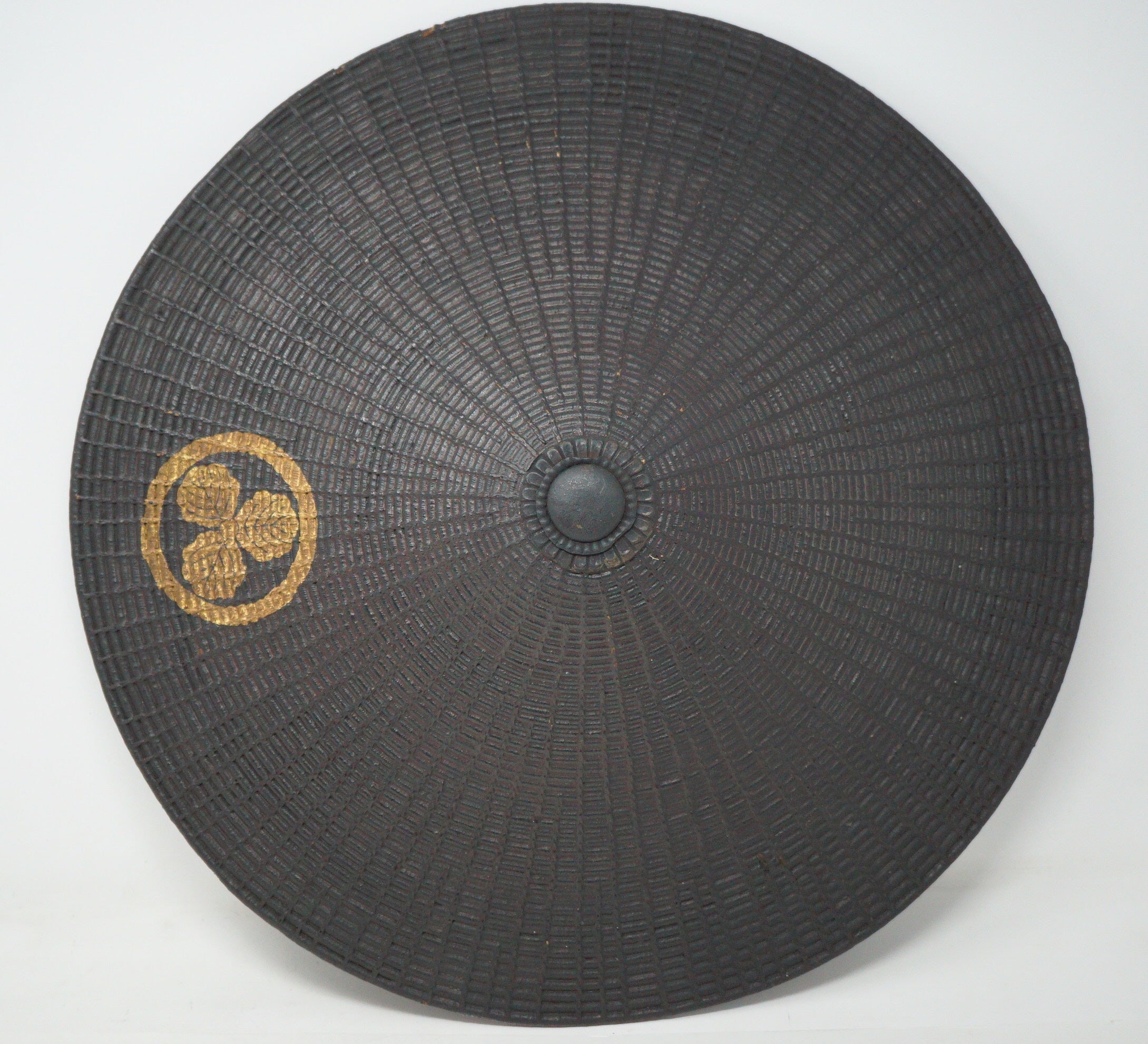 Edo Period Samurai Hat with Family Crest 0602D3