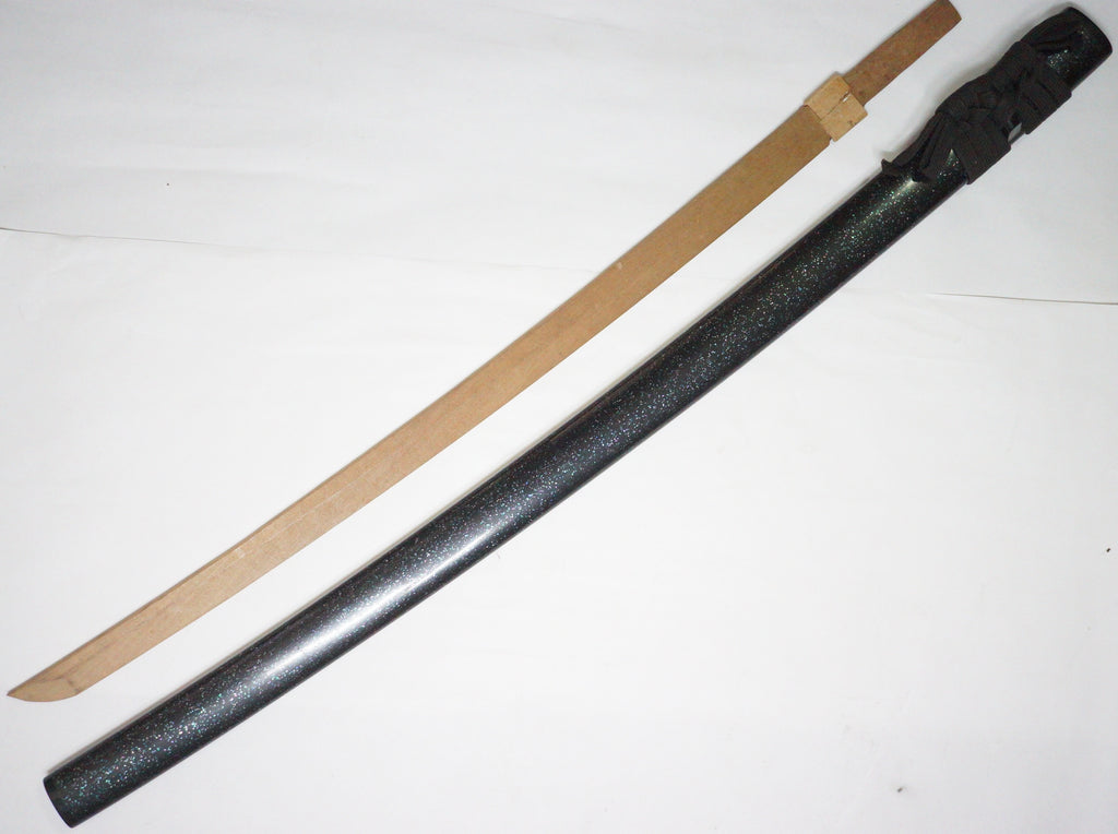 Japanese Katana Sword Scabbard Antique Saya with Shell Inlays & Sageo Cord 1226F42