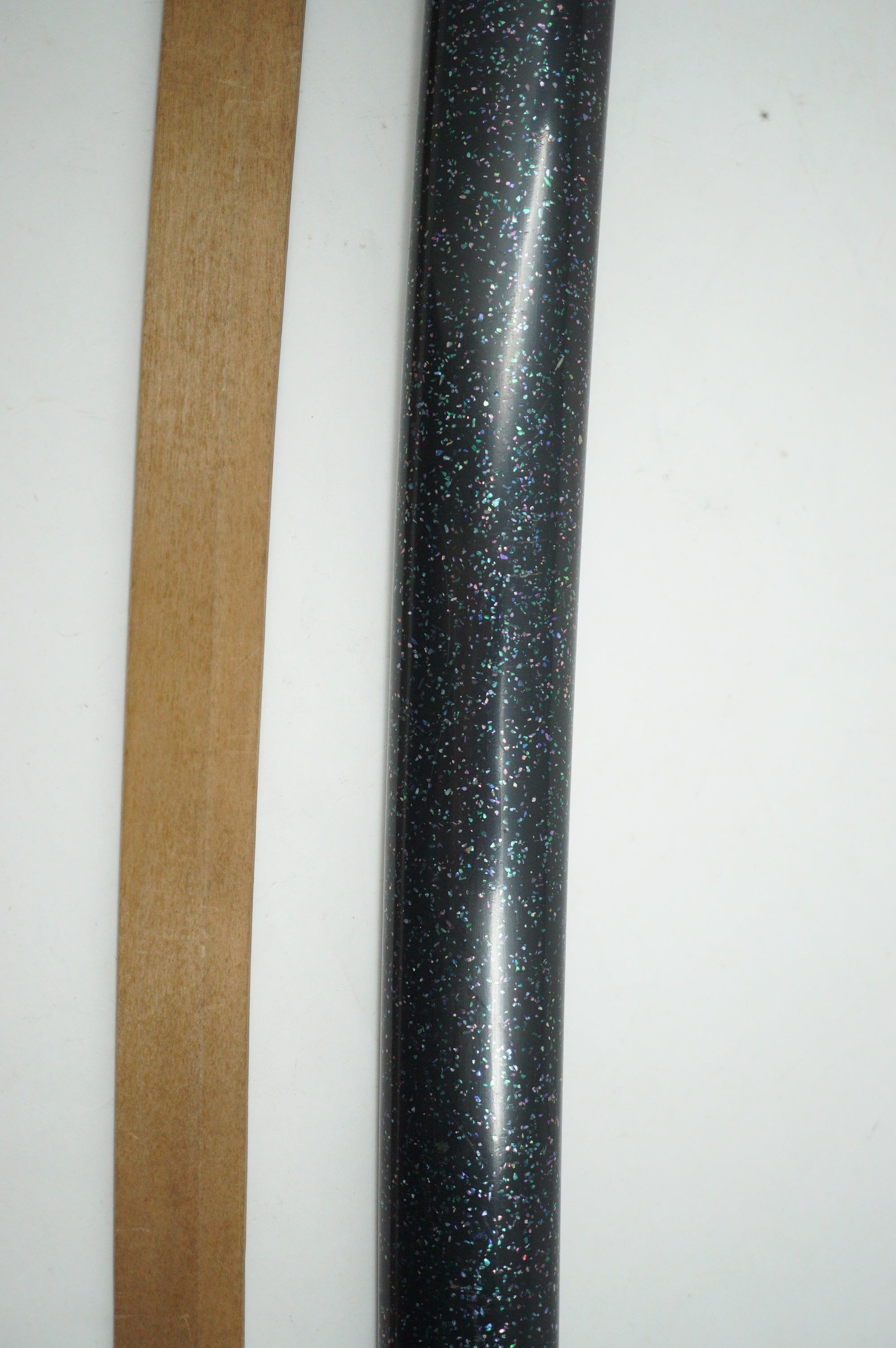 Japanese Katana Sword Scabbard Antique Saya with Shell Inlays & Sageo Cord 1226F42