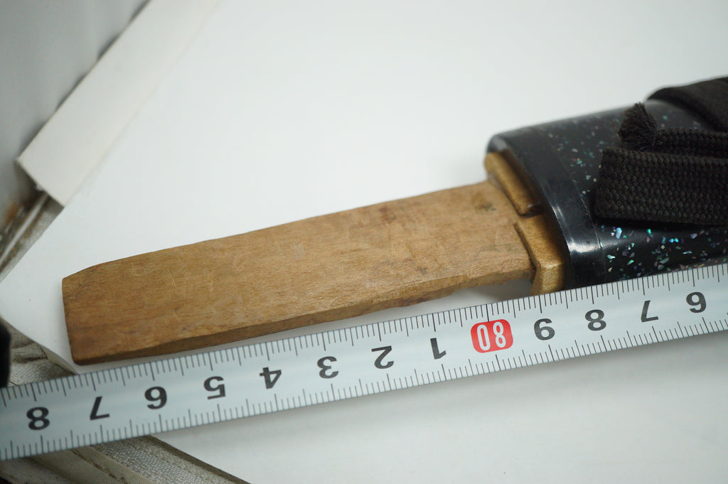 Japanese Katana Sword Scabbard Antique Saya with Shell Inlays & Sageo Cord 1226F42