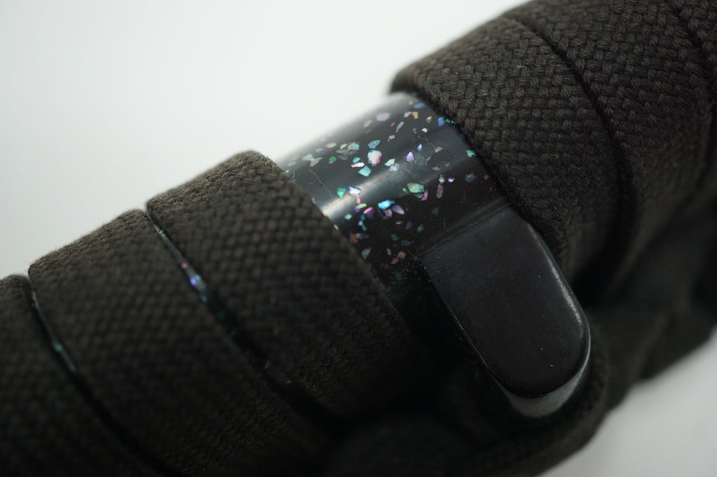 Japanese Katana Sword Scabbard Antique Saya with Shell Inlays & Sageo Cord 1226F42