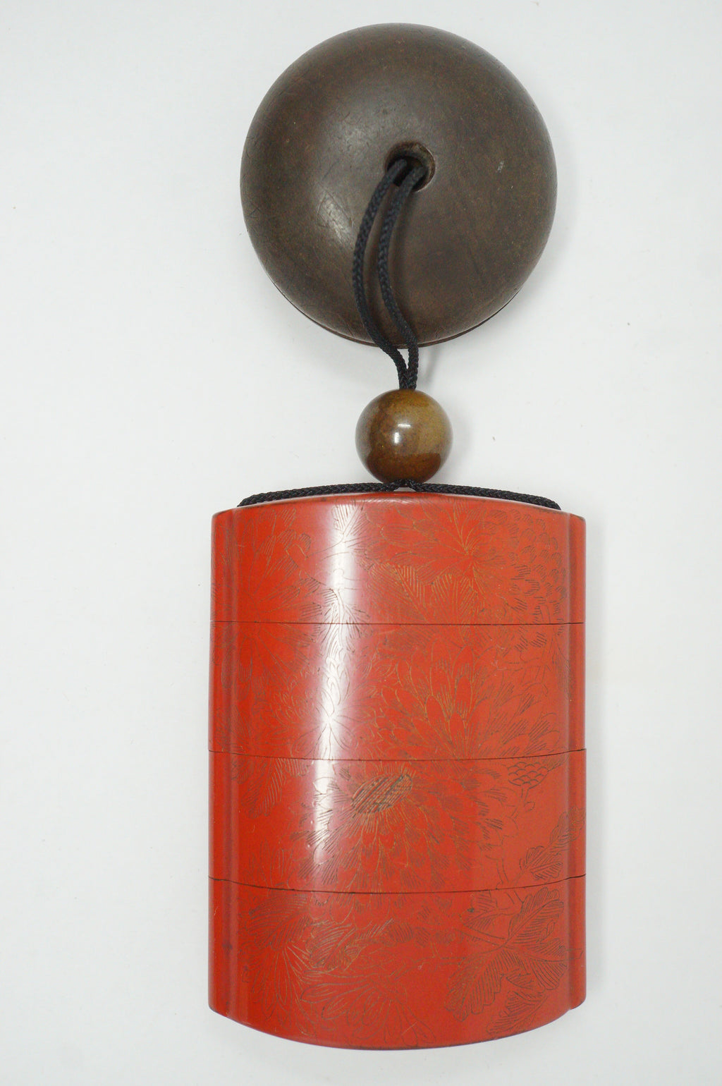 Japanese Sagemono Fine Inro Netsuke & Ojime Set from Japan 0611G4