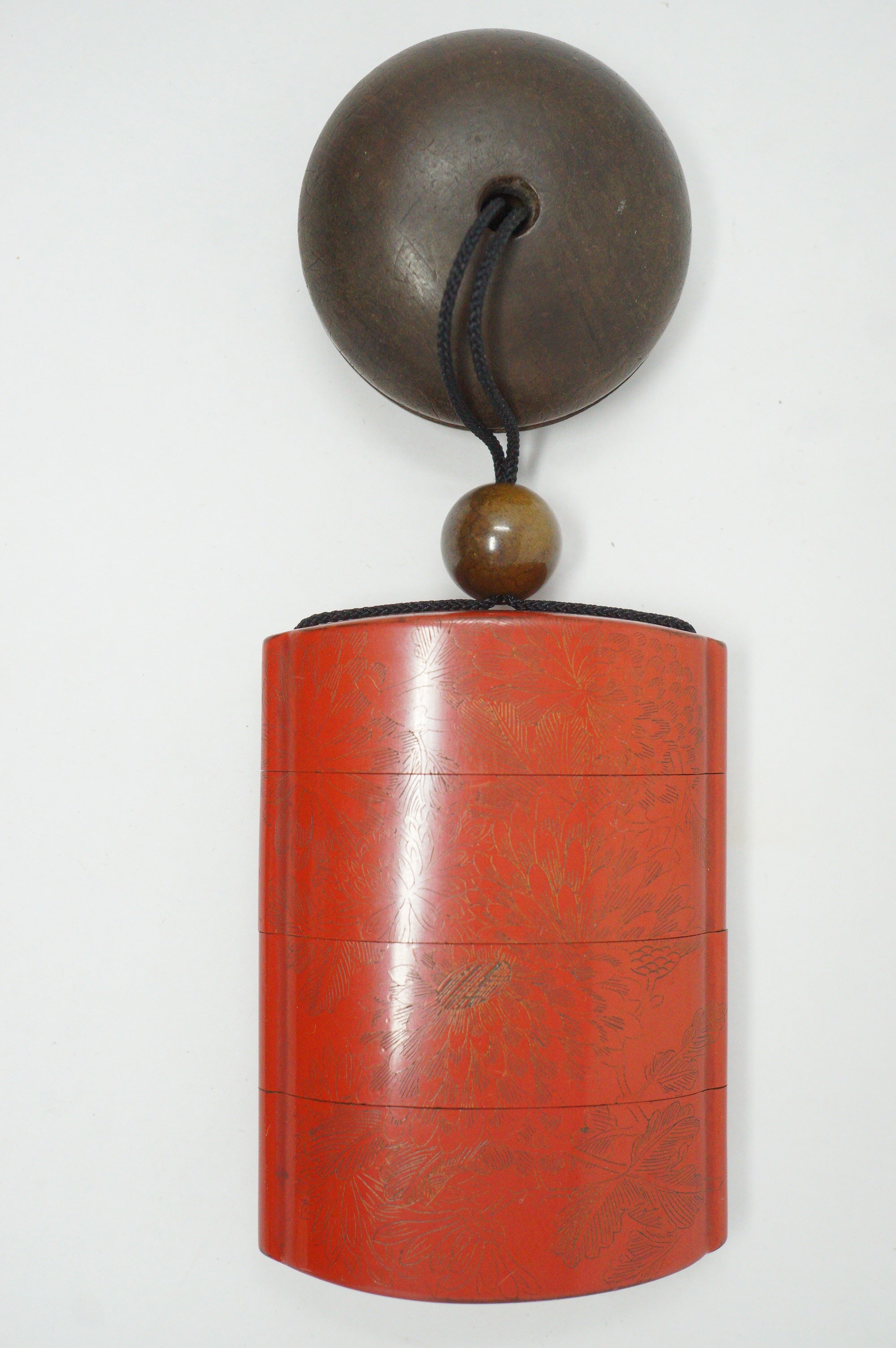 Japanese Sagemono Fine Inro Netsuke & Ojime Set from Japan 0611G4