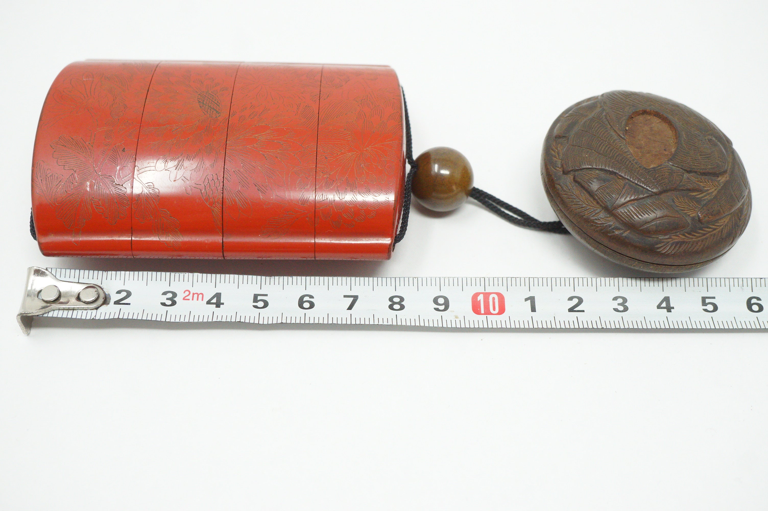 Japanese Sagemono Fine Inro Netsuke & Ojime Set from Japan 0611G4