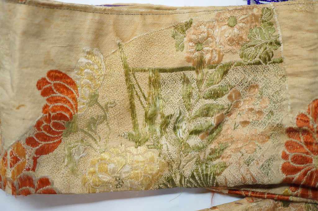 Japanese Vintage Weapon Bag made of Kimono Fabric from Japan 0110E4