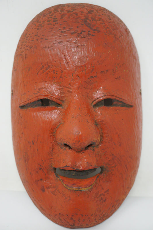 日本能剧面具，Ko-Tobide 风格原创木制面具，日本独一无二 0611E4