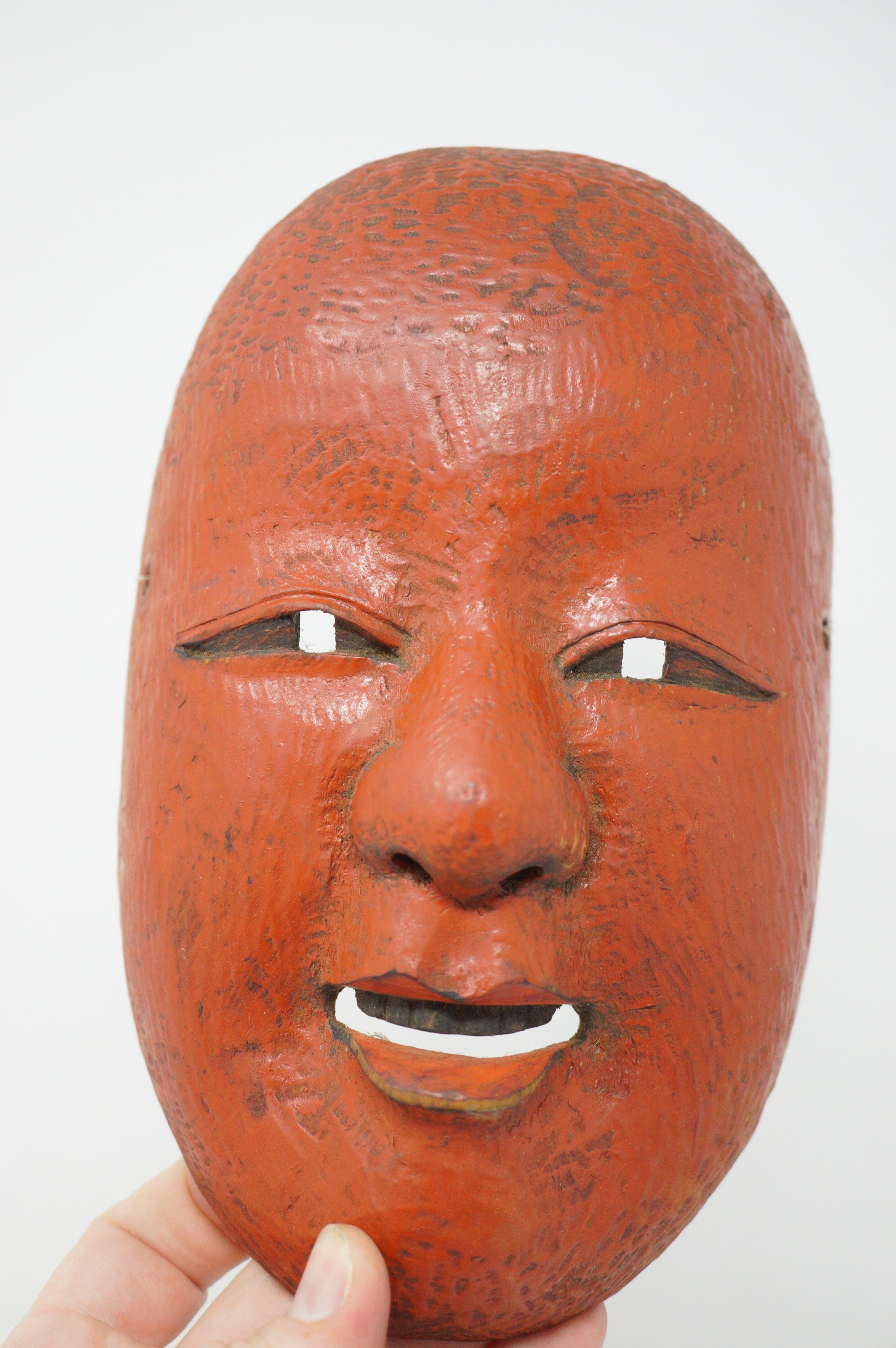 Japanische Noh-Theater Maske im Ko-Tobide Stil Original Holzmaske Unikat aus Japan 0611E4