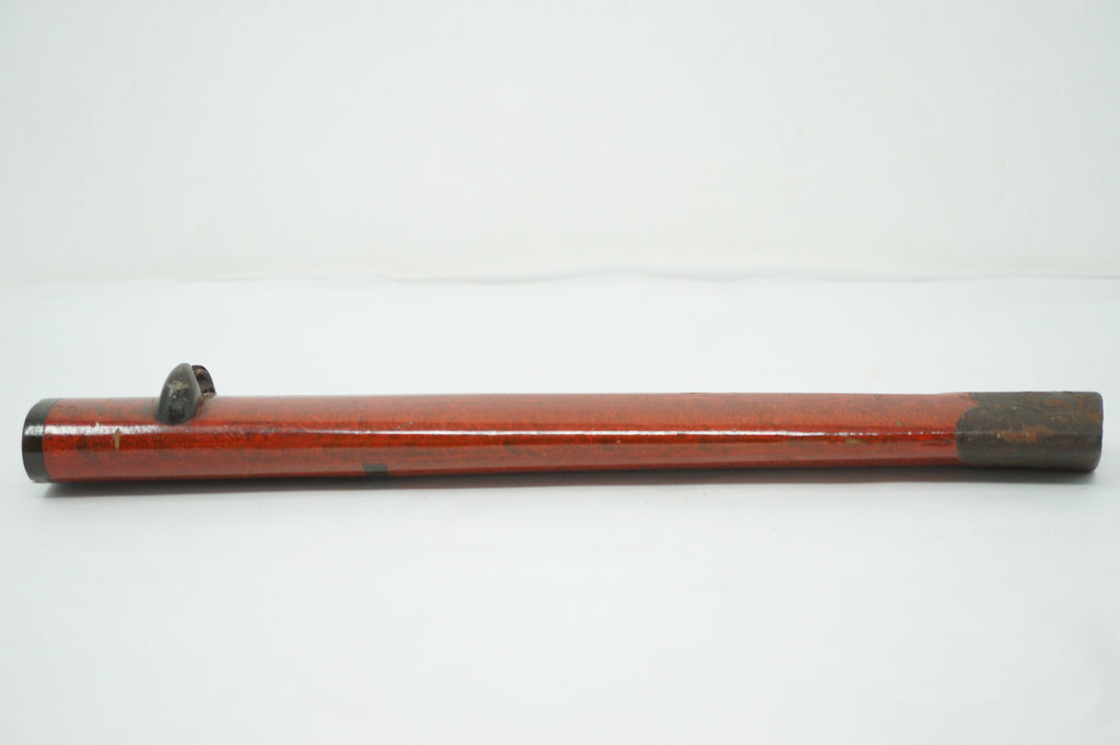 Japanische antike Dolchscheide Saya Antik mit Eisenspitze Original aus Japan 0212F4